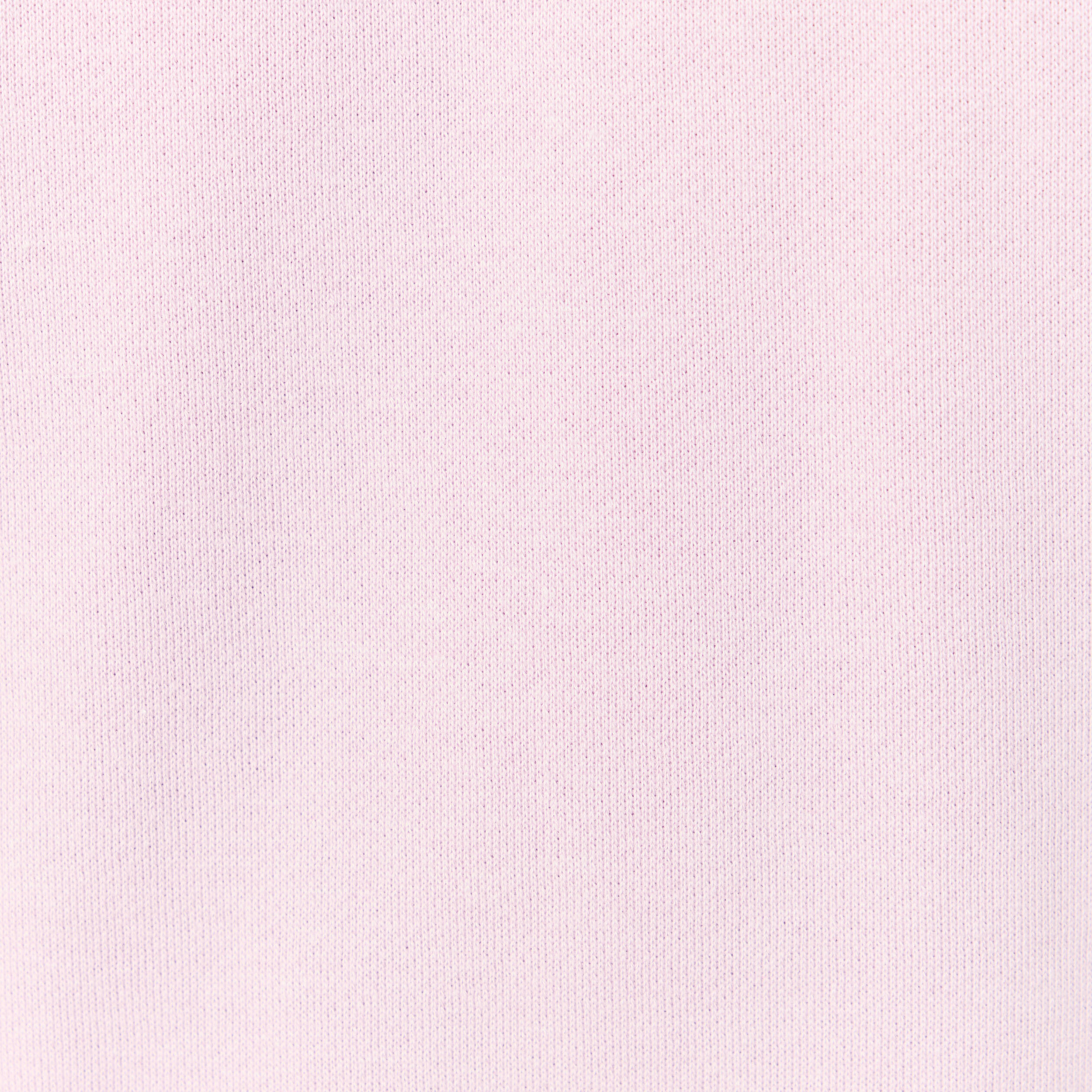 Sweat droit court col rond en coton parme femme