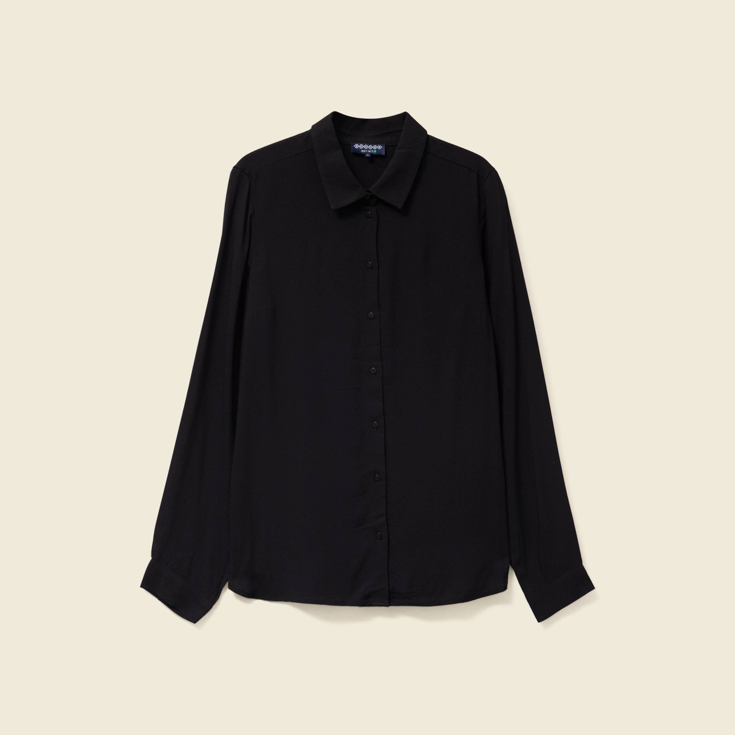 chemise manches longues fluide noir femme Chemise manches longues fluide noir femme