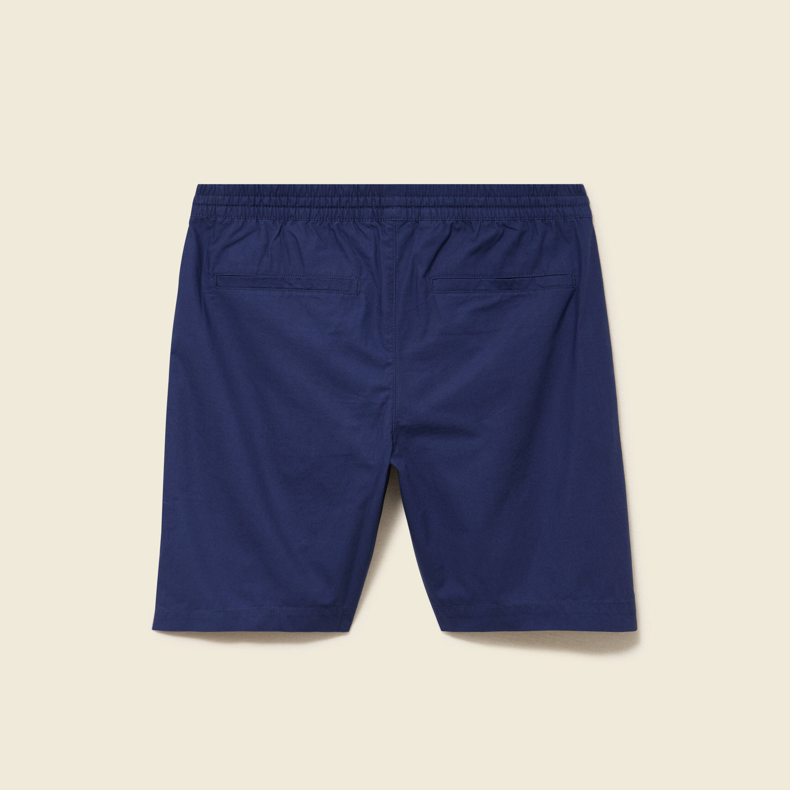 Bermuda en coton bleu fonc&eacute; homme