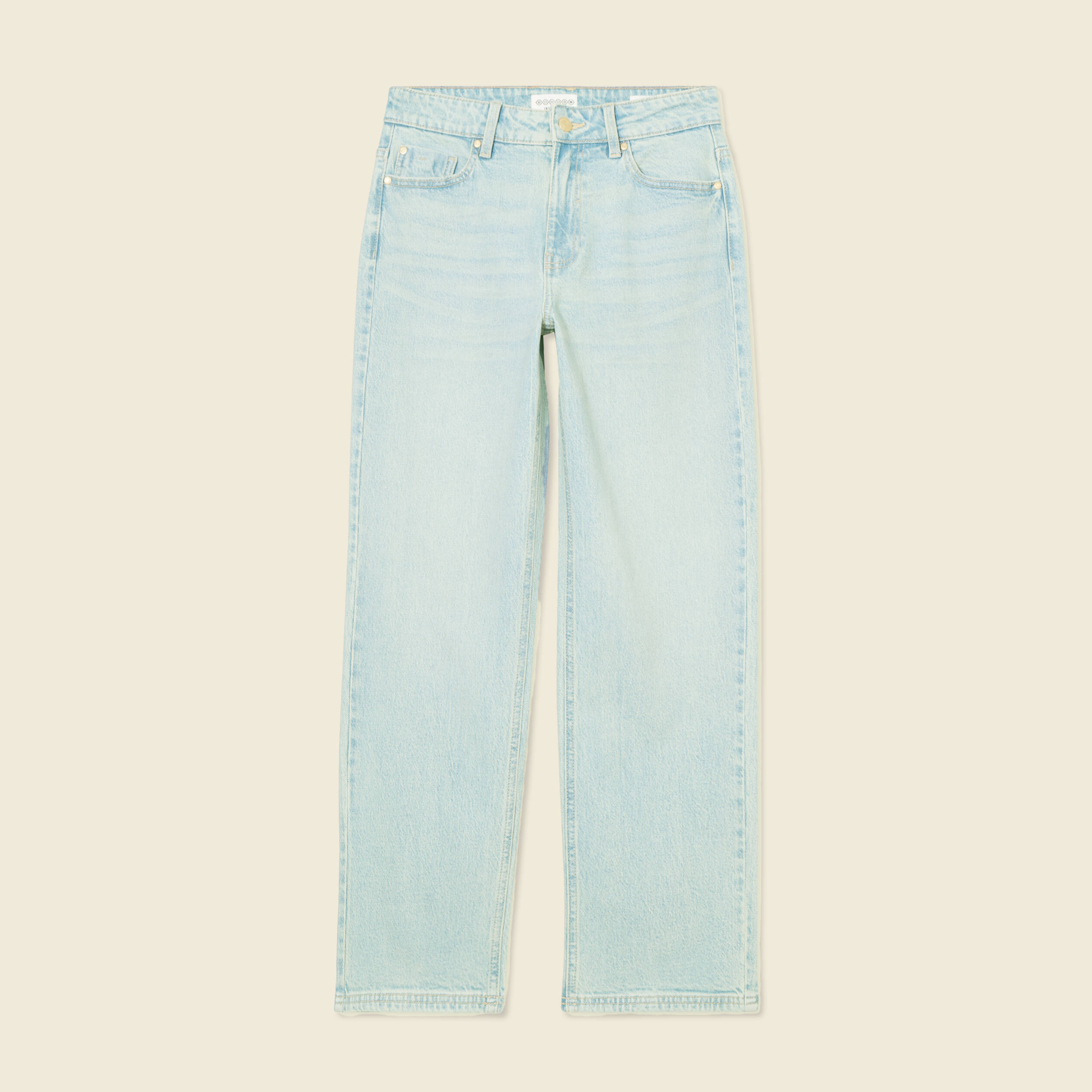 jeans droit 78eme denim baby bleu femme Jeans droit 7/8ème denim baby bleu femme