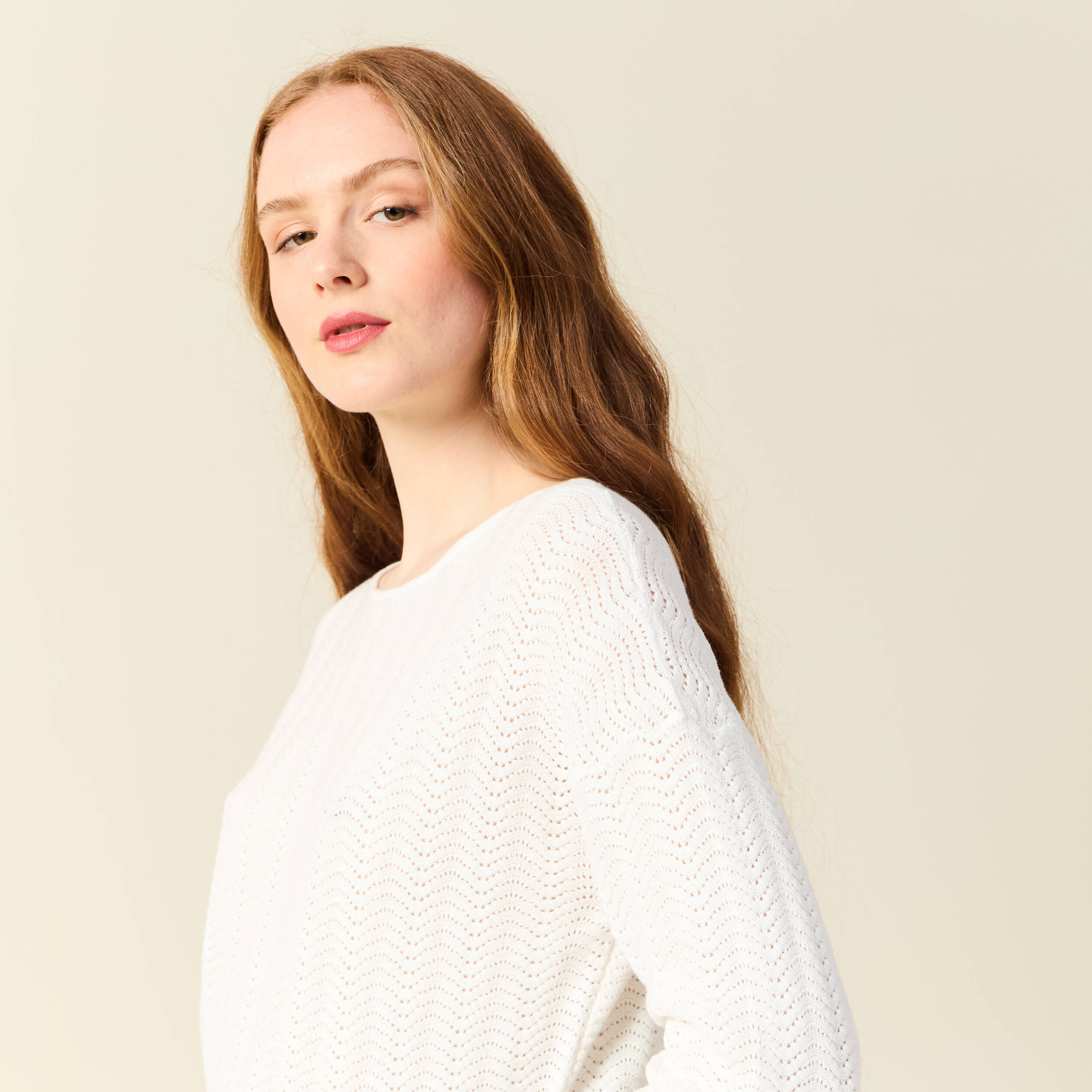 pull manches longues ecru femme Pull manches longues ecru femme