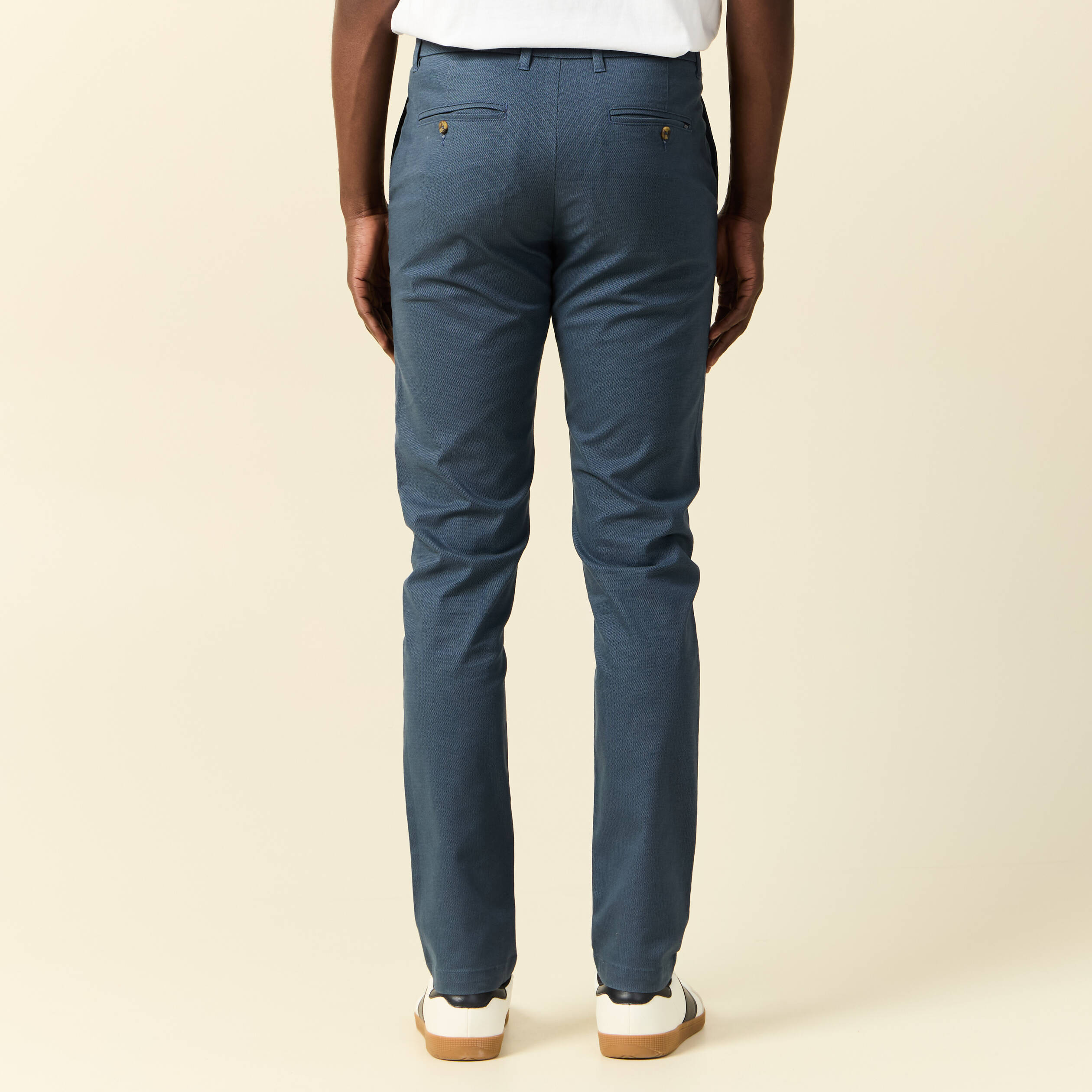 pantalon slim instinct chino bleu gris homme Pantalon slim Instinct chino bleu gris homme