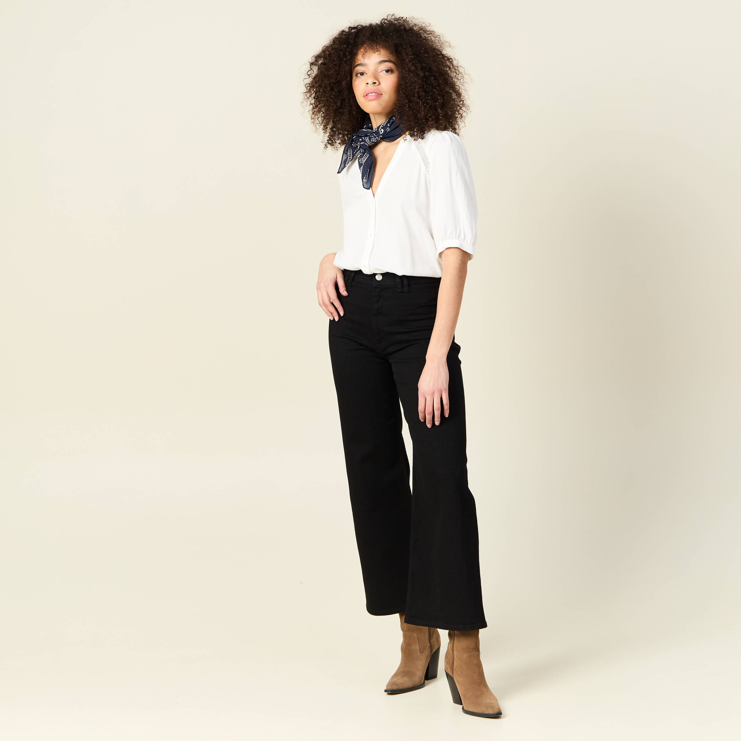 chemise manches courtes ecru femme Chemise manches courtes ecru femme