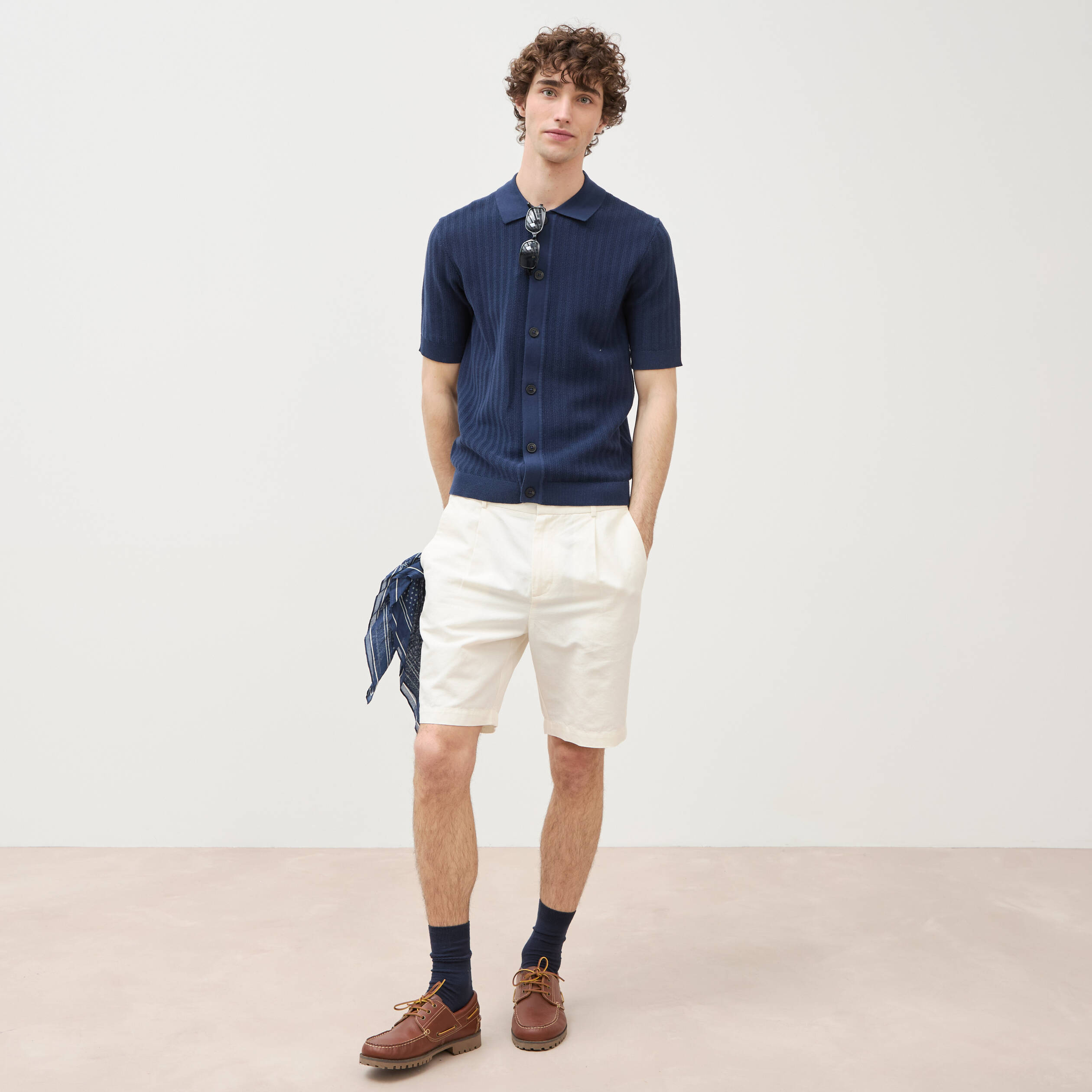 Bermuda ecru homme