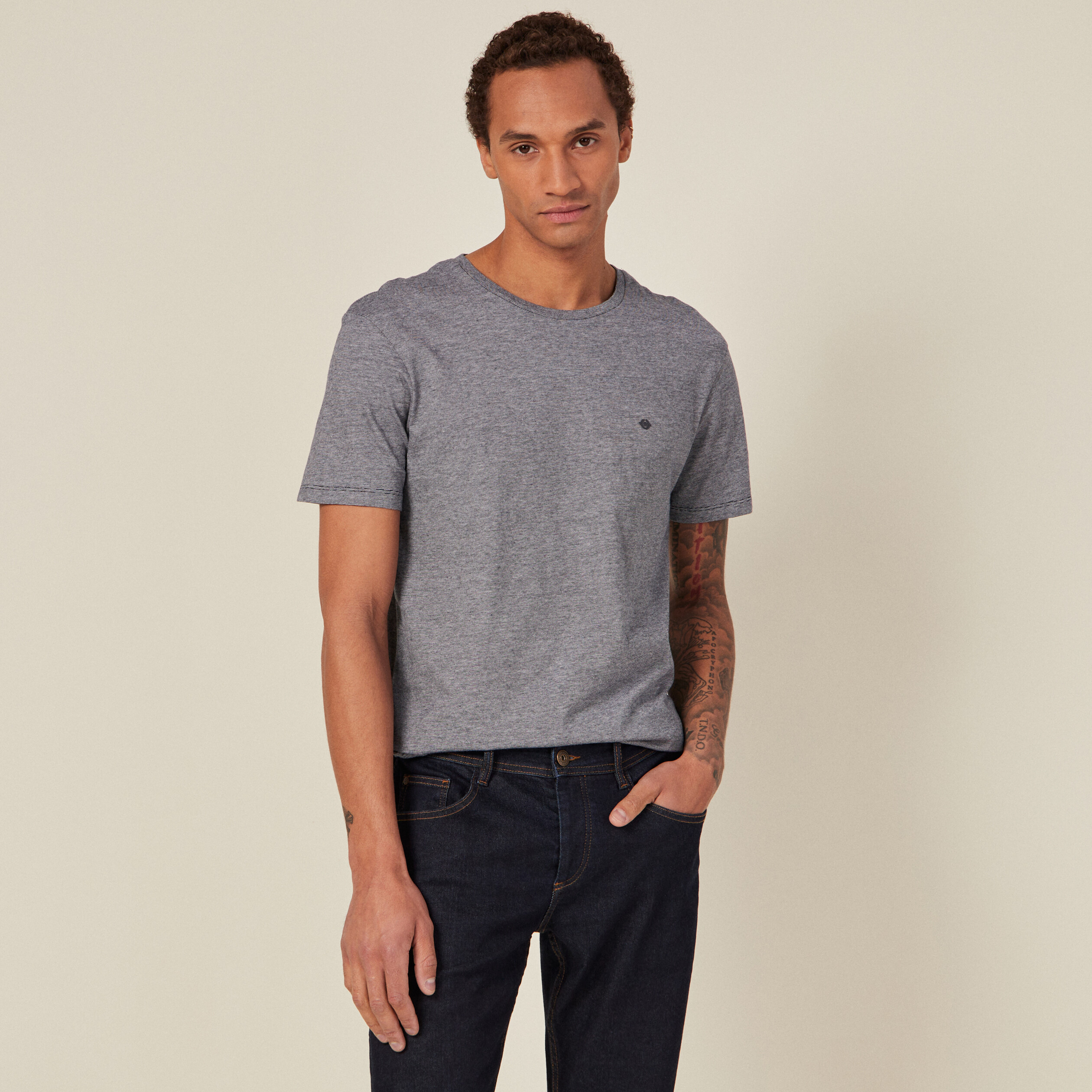 t shirt eco responsable bleu marine homme T-shirt éco-responsable bleu marine homme