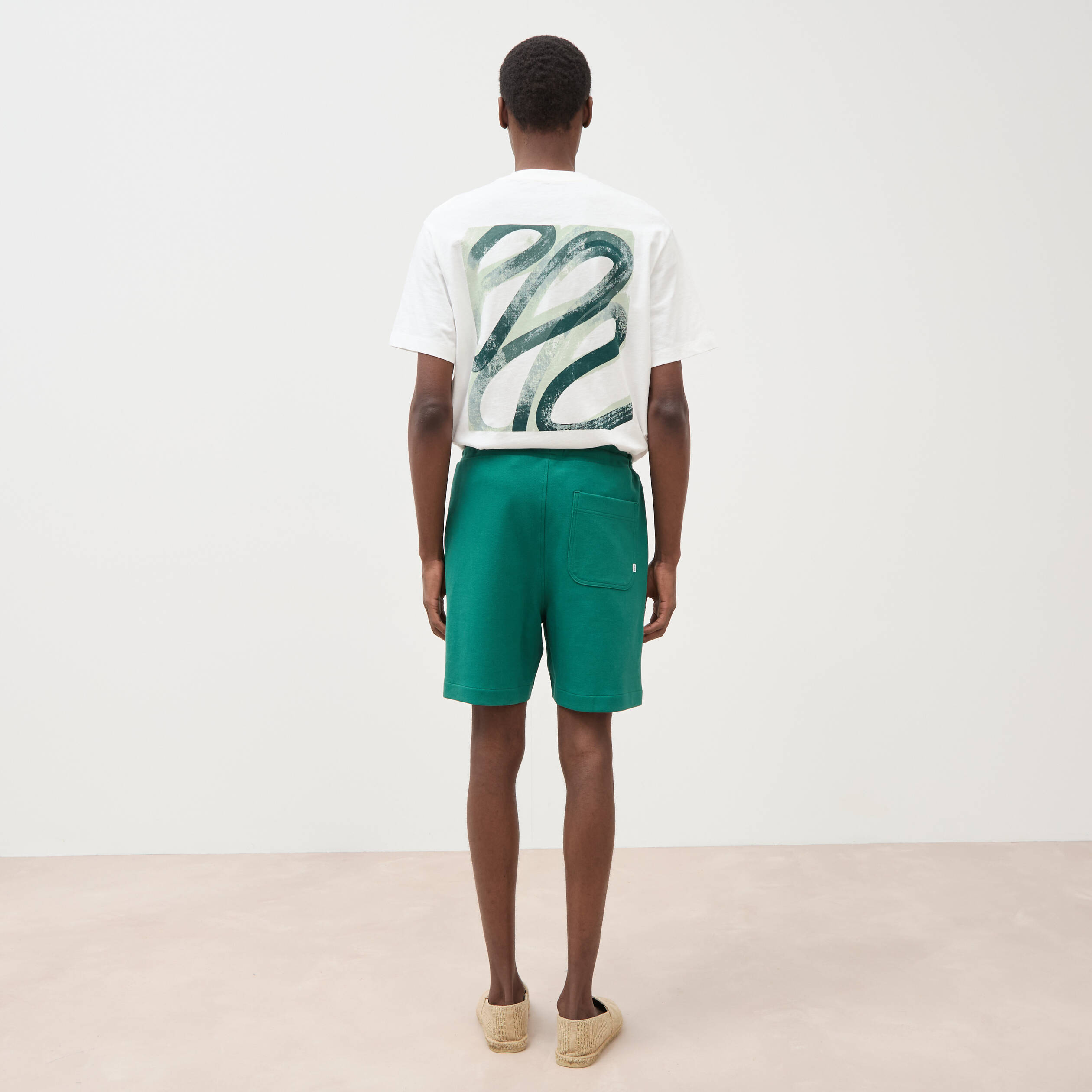 Bermuda vert &eacute;meraude homme