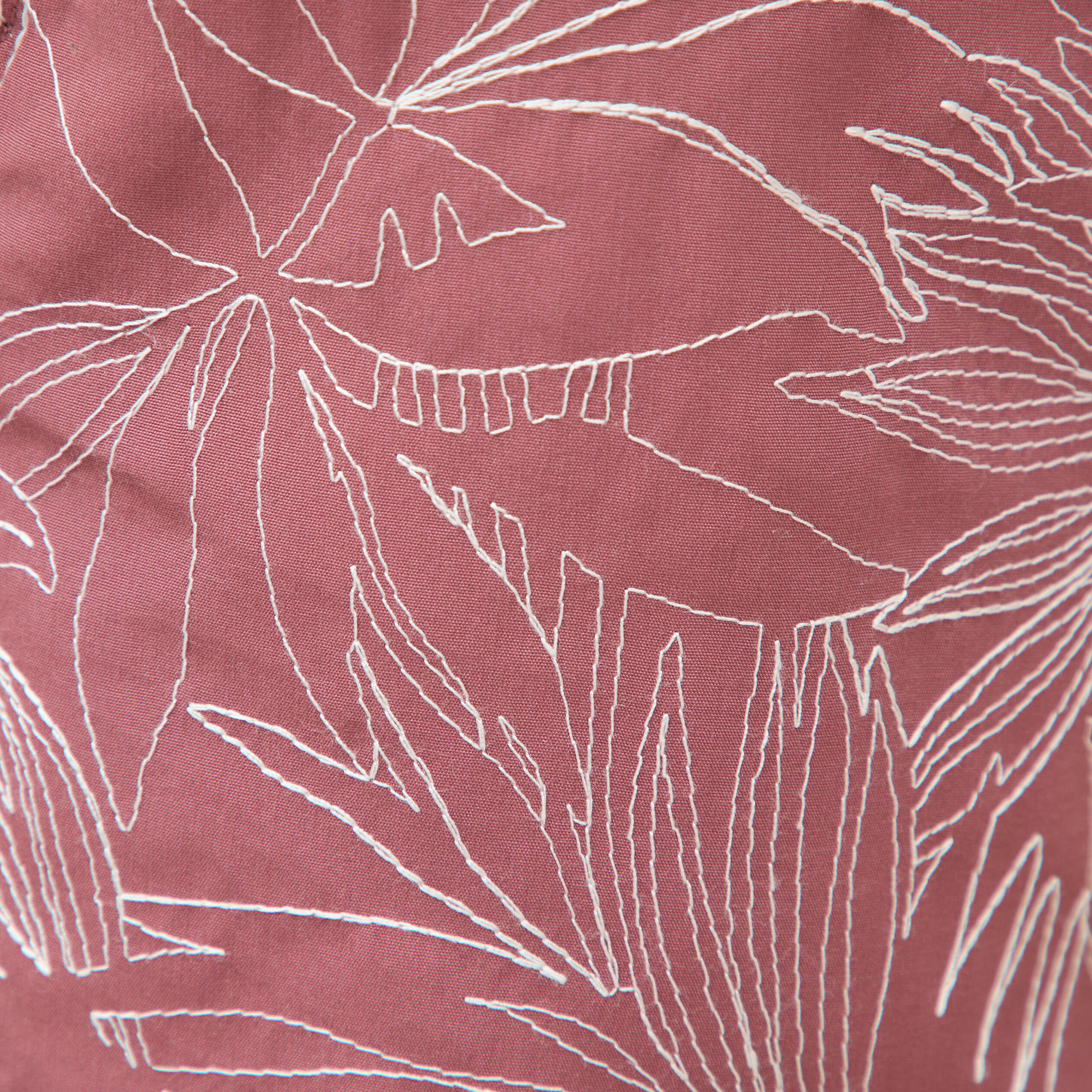 Maillot de bain avec broderie doubl&eacute; vieux rose homme