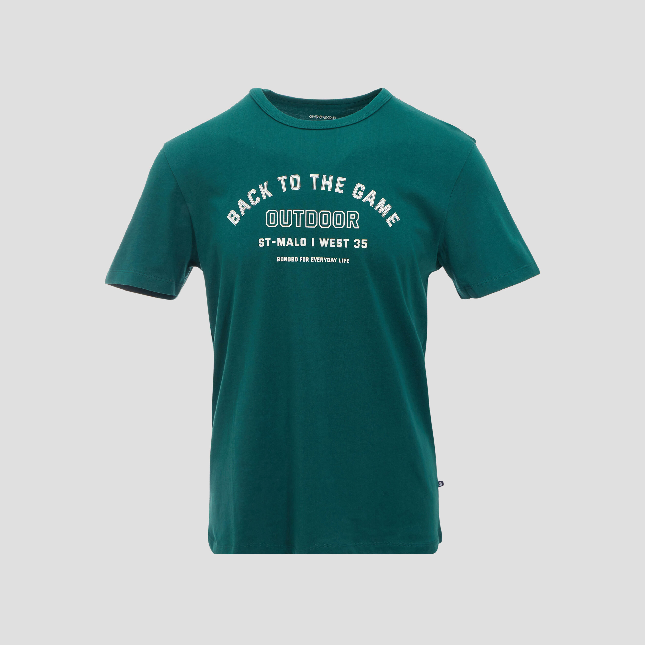 T shirt manches courtes vert fonc homme