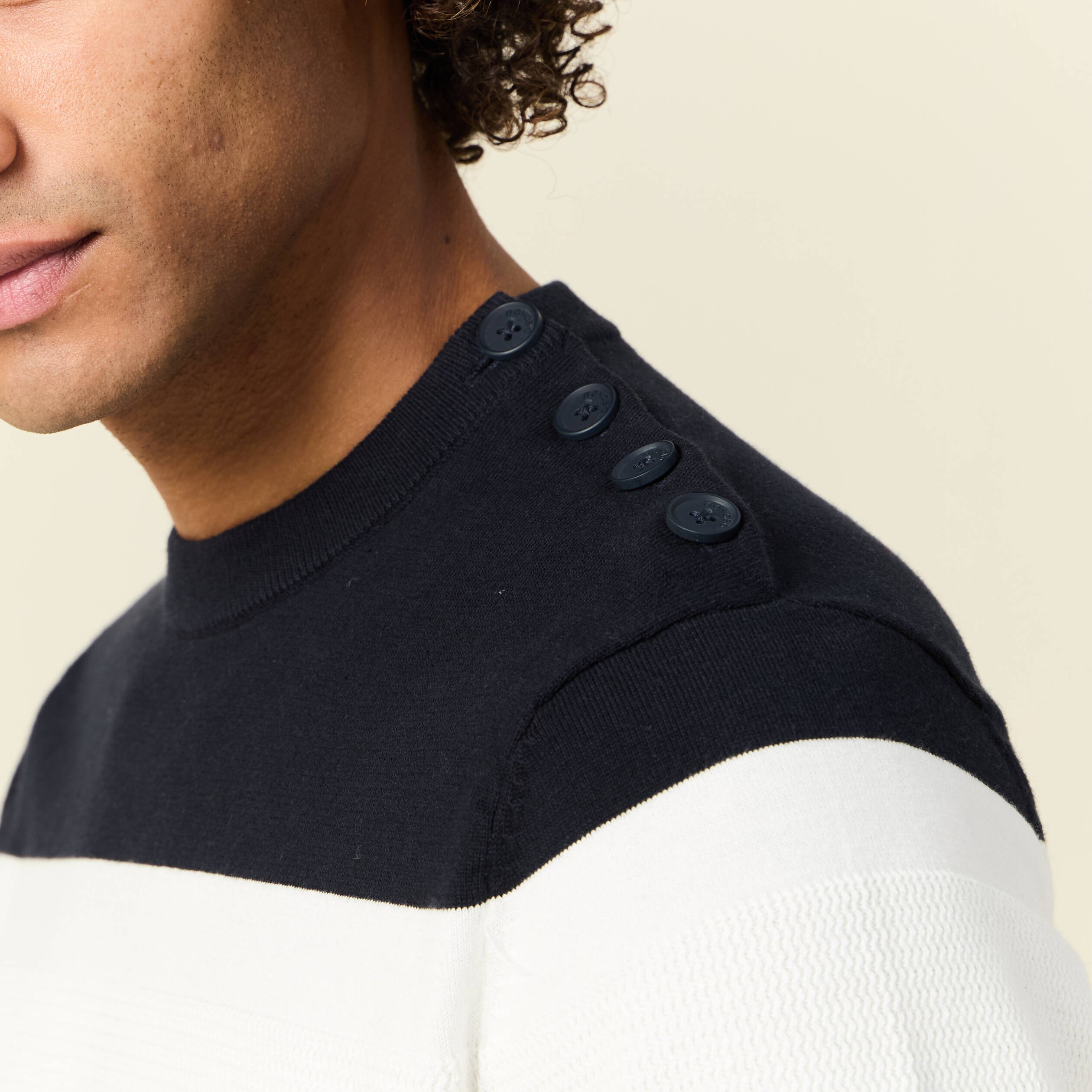 pull manches longues bleu marine homme Pull manches longues bleu marine homme