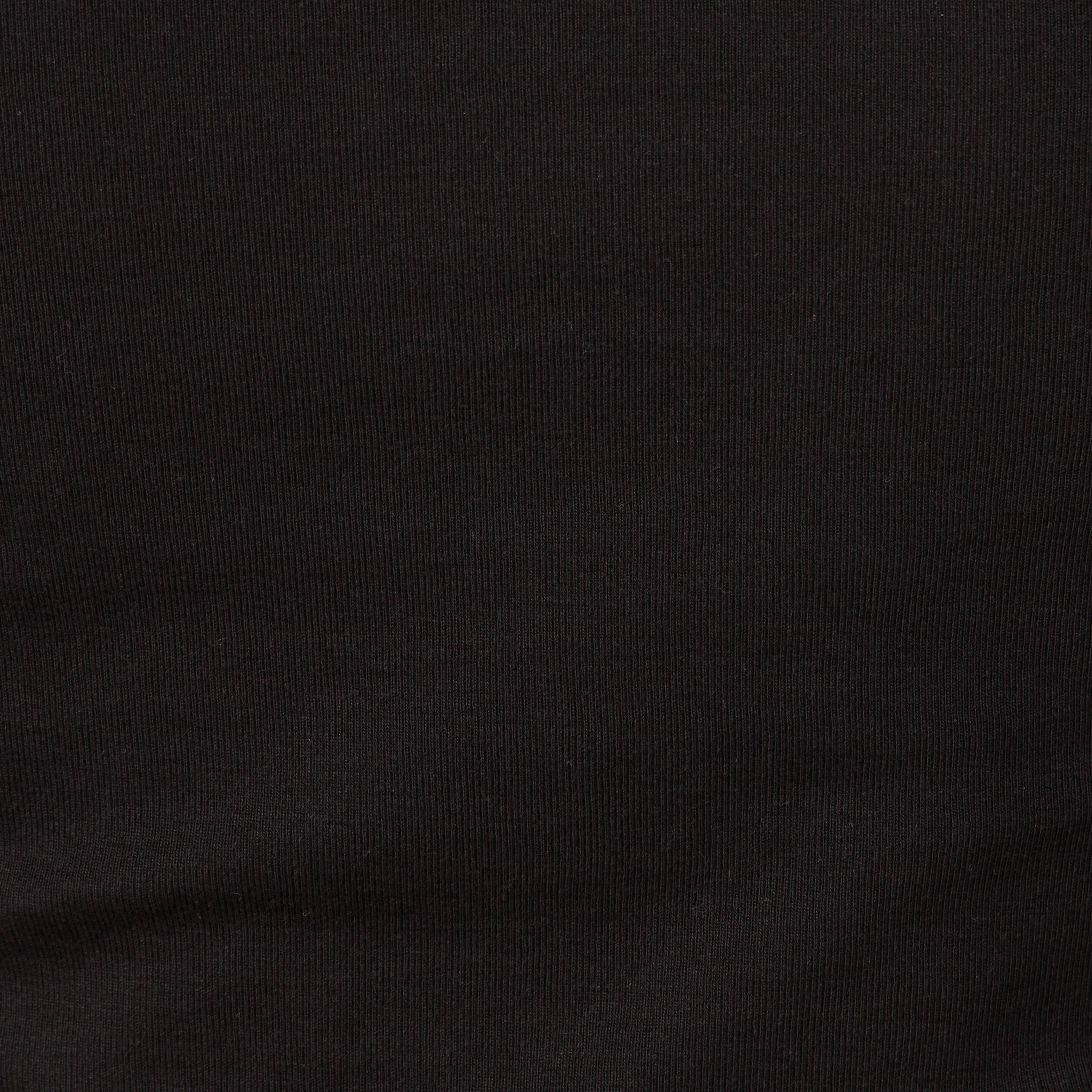 T-shirt cintr&eacute; manches longues col rond noir femme