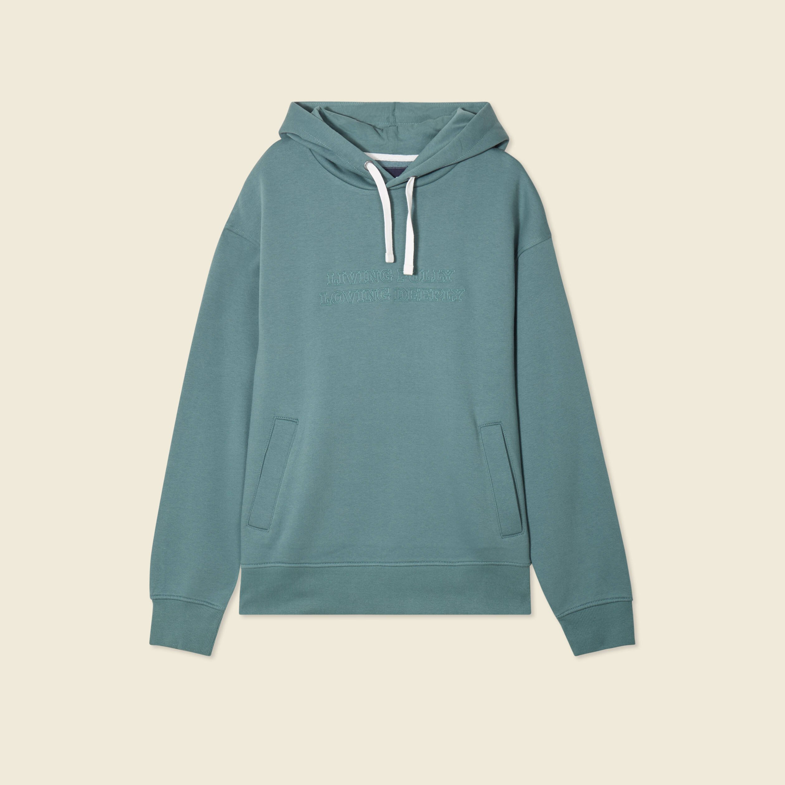 sweat a capuche vert fonce homme Sweat à capuche vert foncé homme