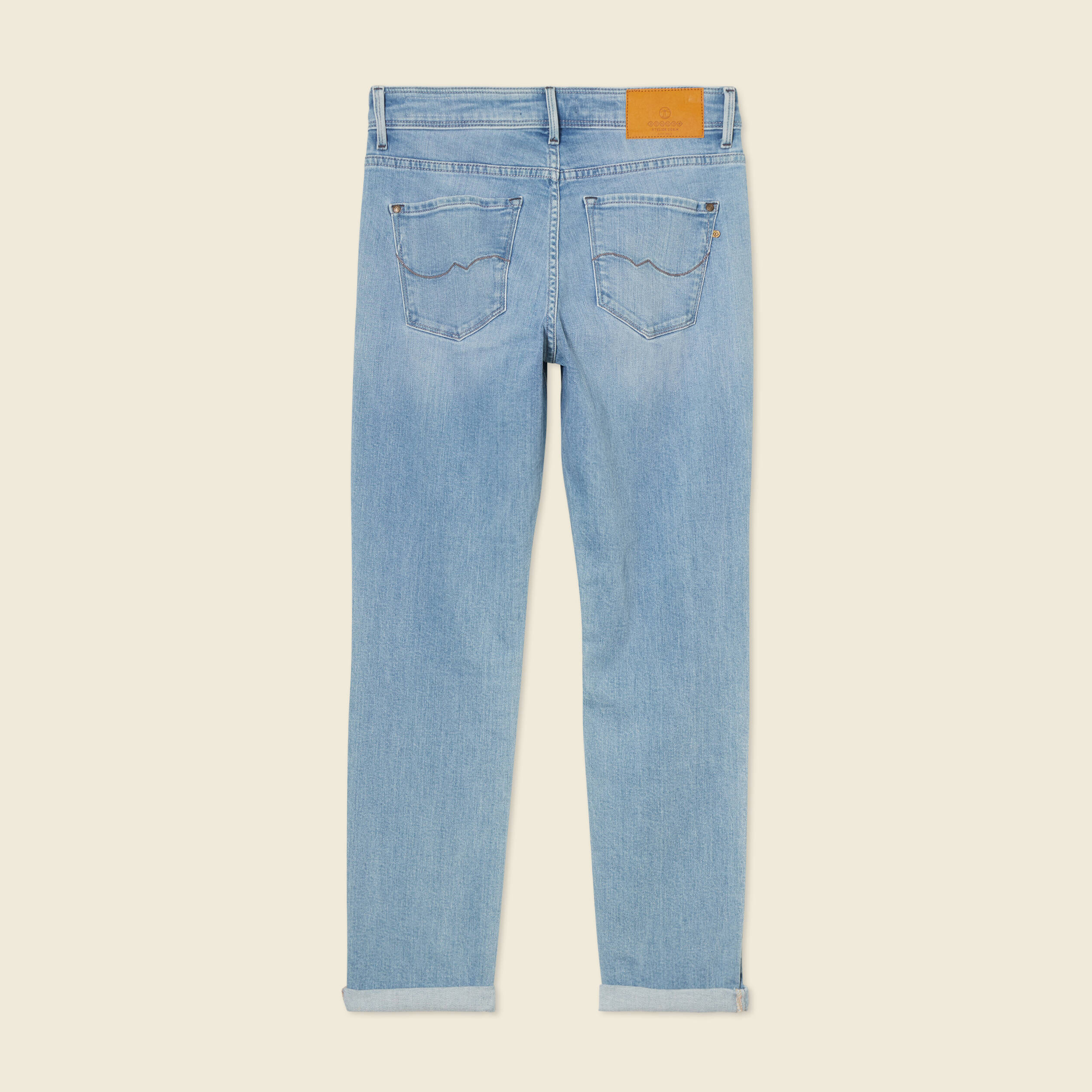 jeans girlfriend taille haute denim stone femme Jeans girlfriend taille haute denim stone femme