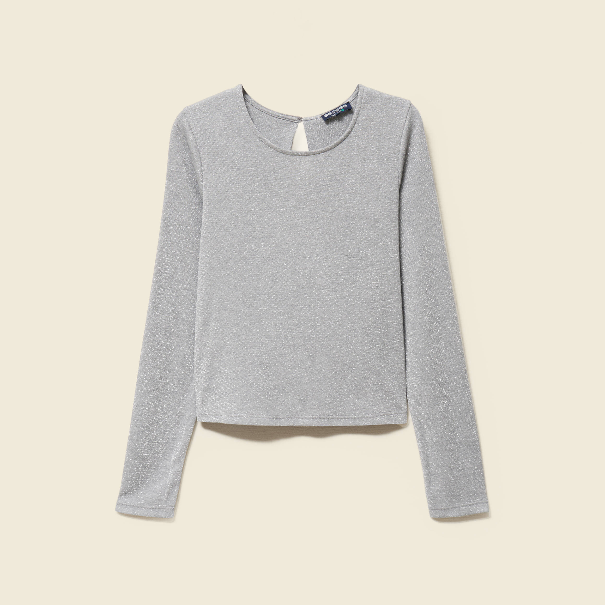 T-shirt manches longues gris femme