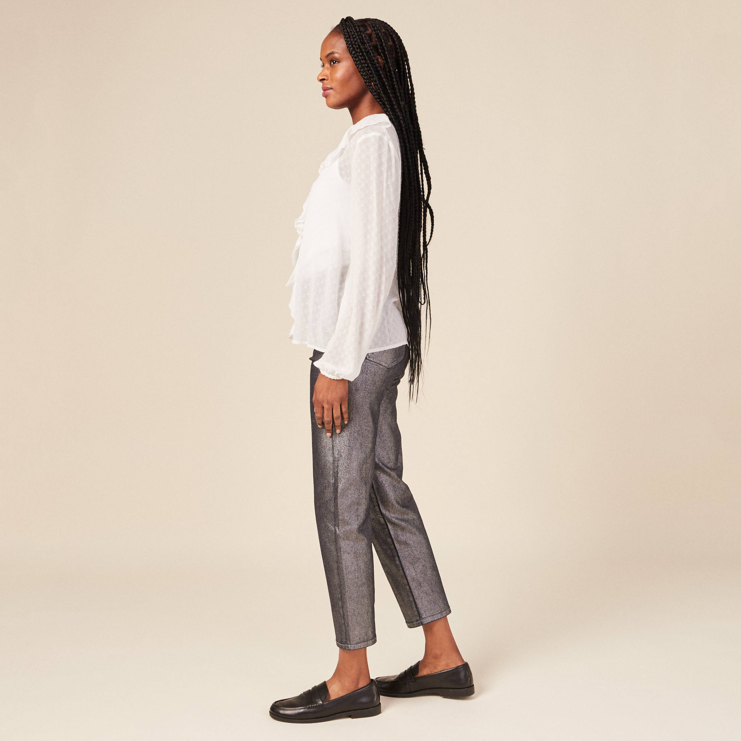 blouse eco responsable blanc femme Blouse éco-responsable blanc femme