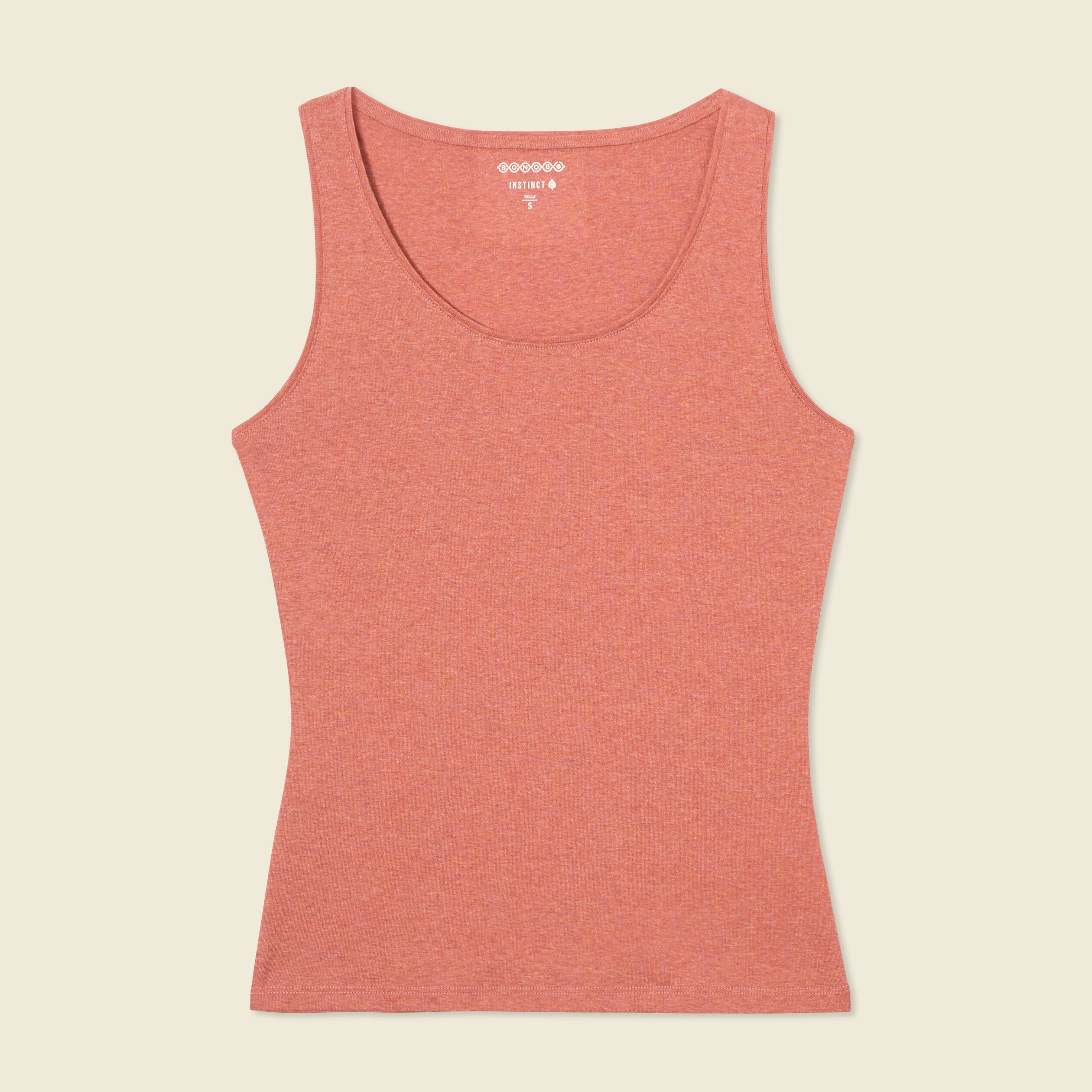 debardeur femme uni col arrondi instinct orange femme Débardeur femme uni col arrondi Instinct orange femme
