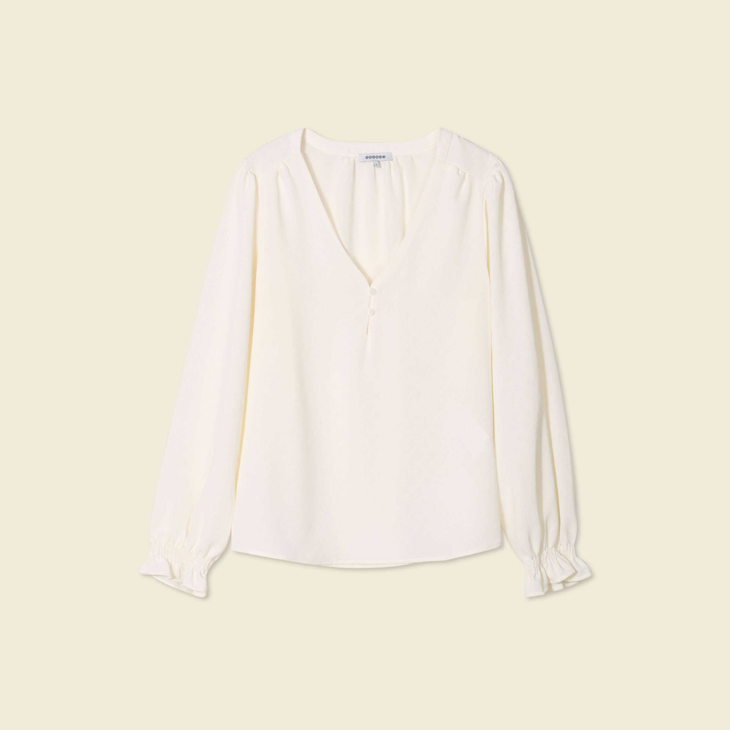 blouse manches longues ecru femme Blouse manches longues ecru femme