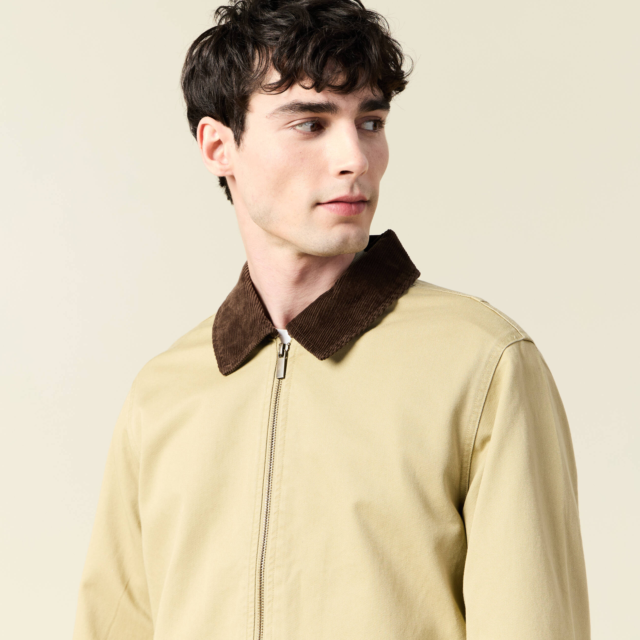 blouson oversize court beige homme Blouson oversize court beige homme
