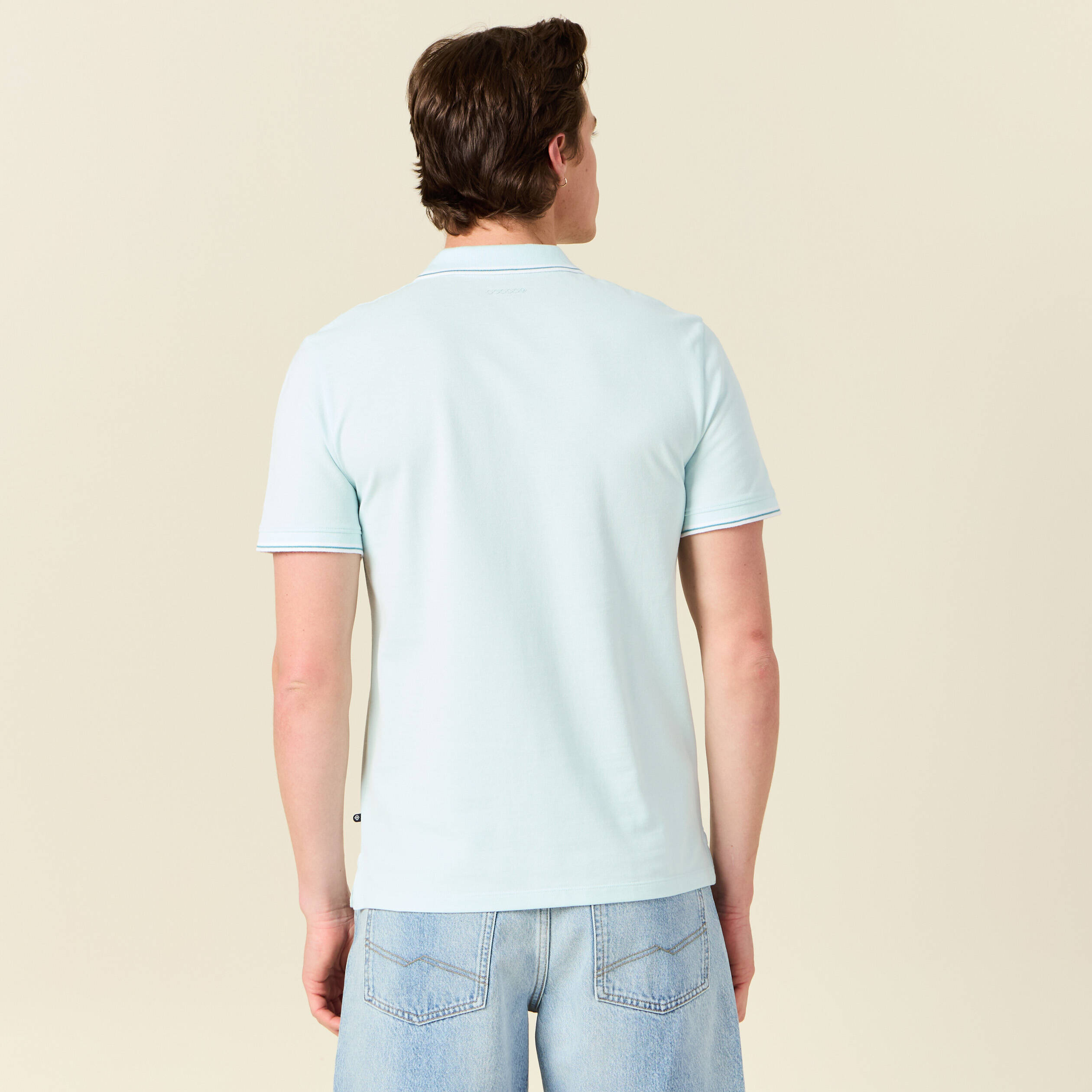 polo eco responsable bleu clair homme Polo éco-responsable bleu clair homme
