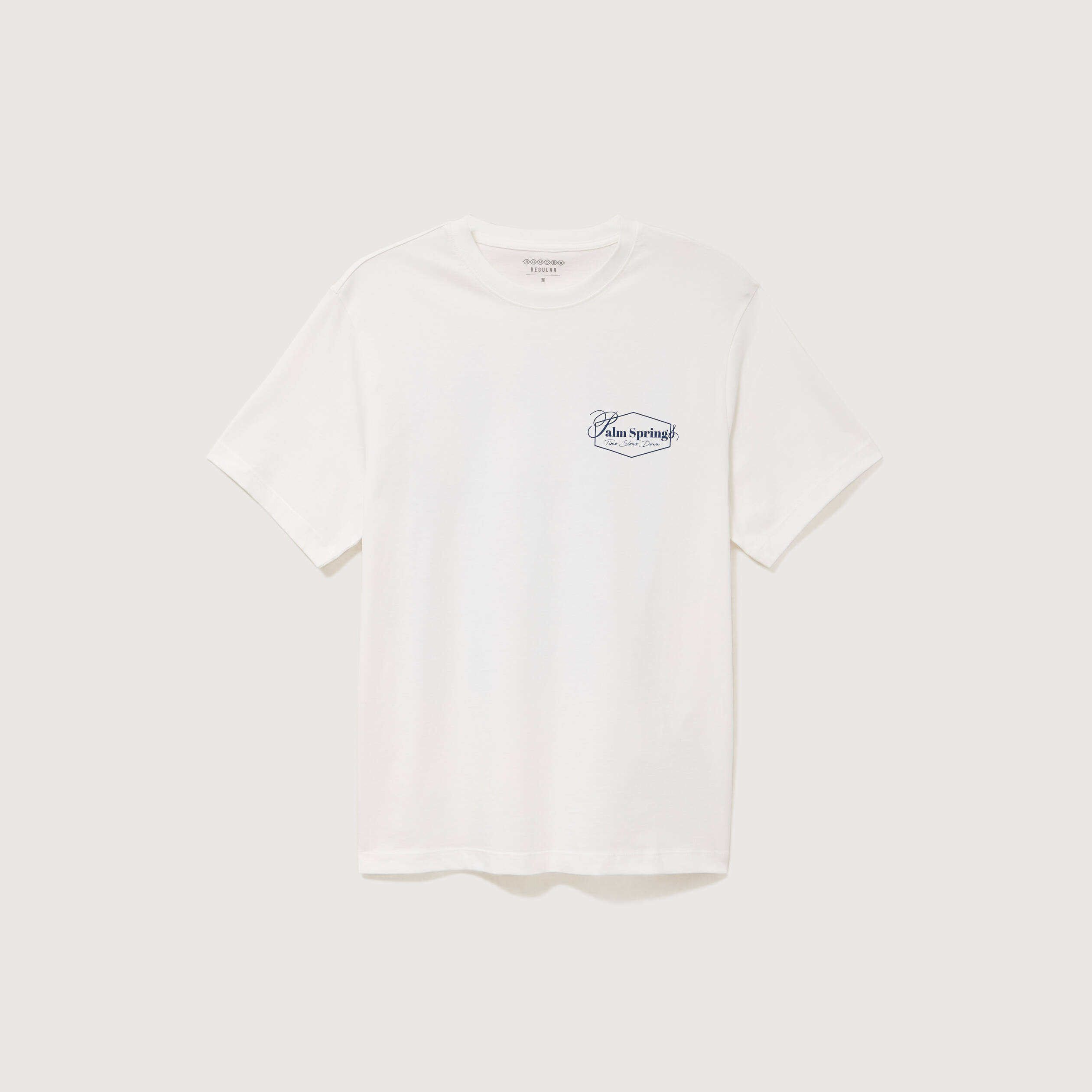 T-shirt en coton ecru homme