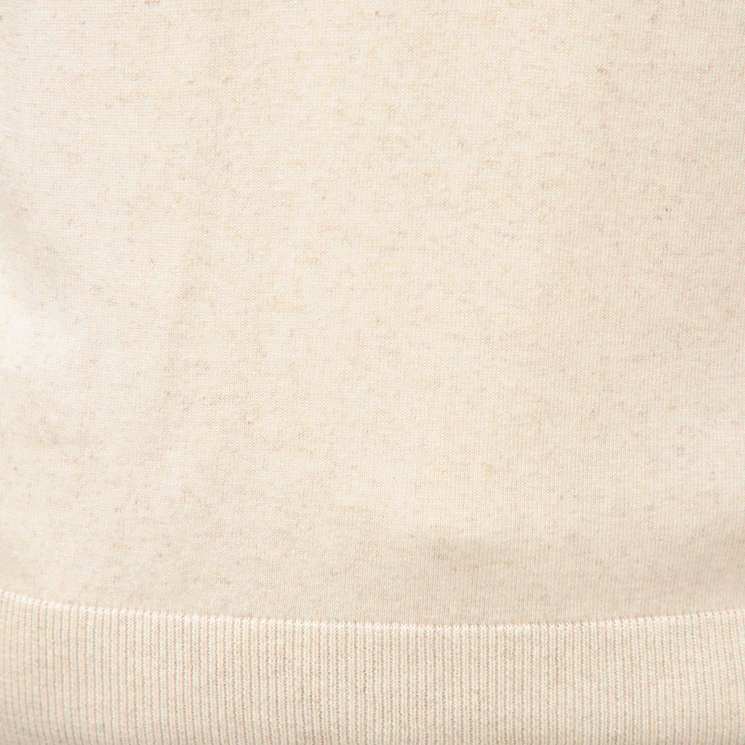 Polo manches courtes col cubain ecru homme