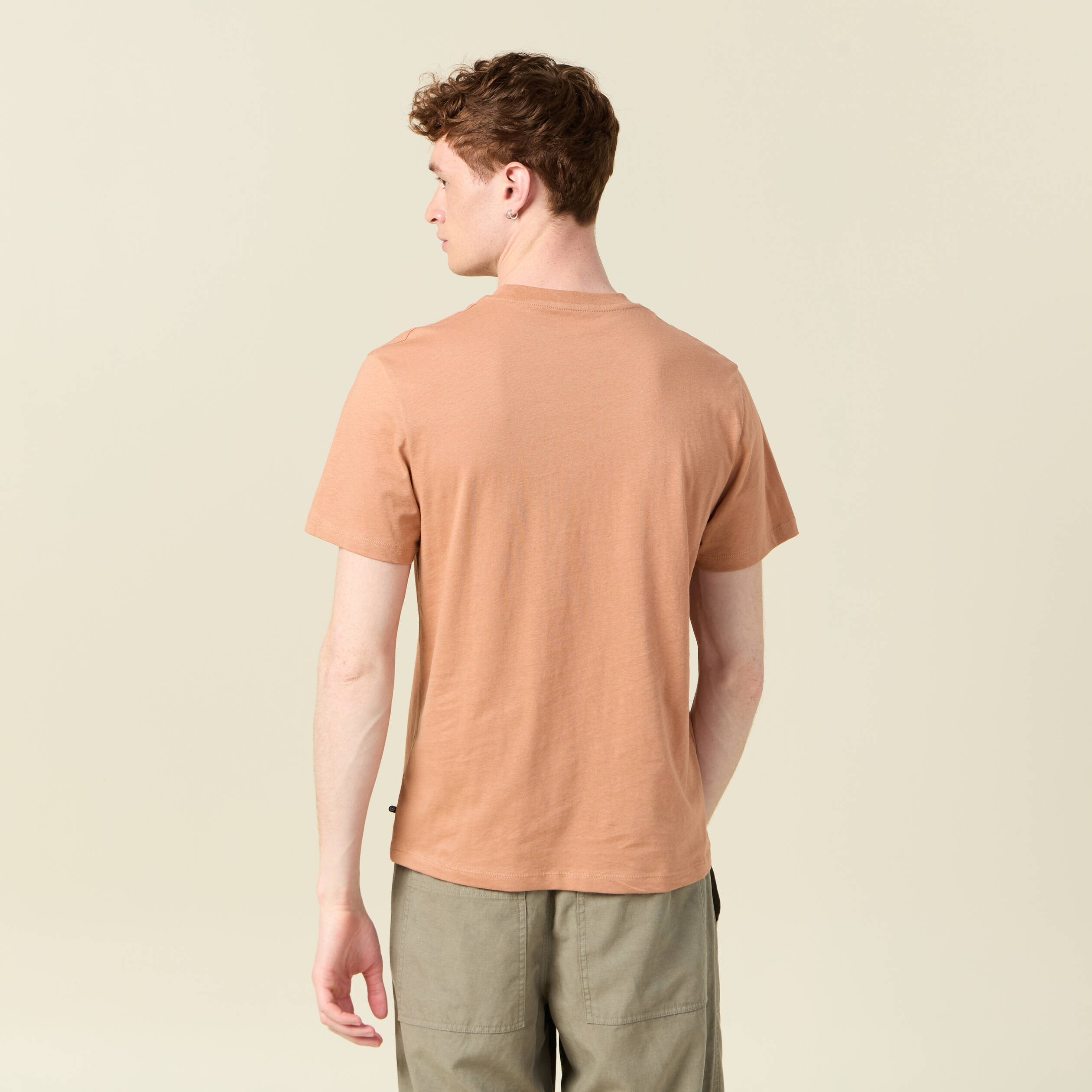 t shirt manches courtes vieux rose homme T-shirt manches courtes vieux rose homme