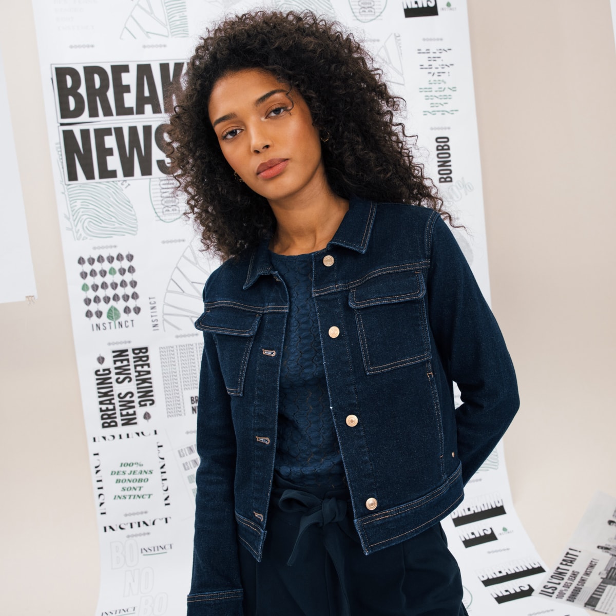 Veste En Jean Femme Veste En Jean Coupe Courte Veste En Jean