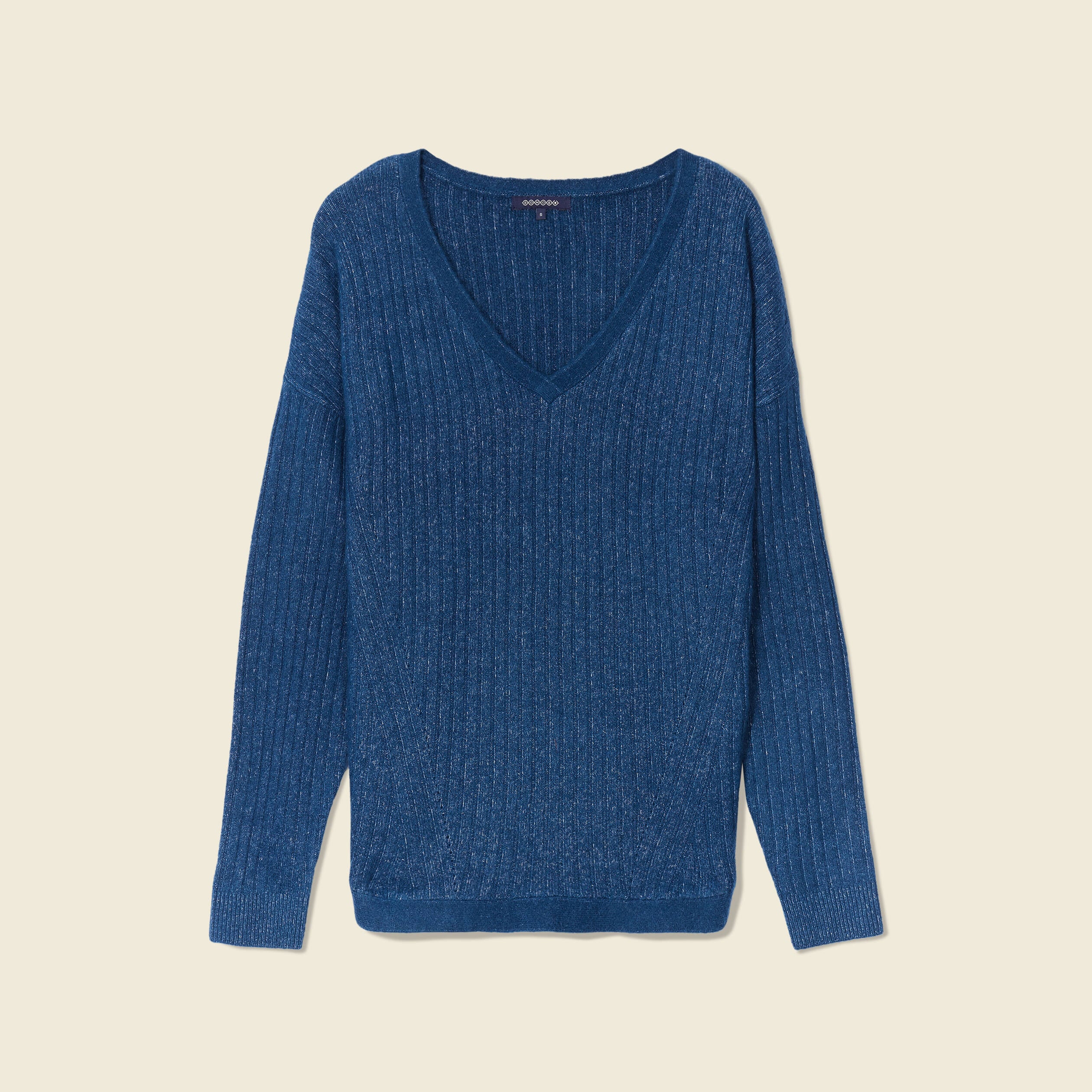 Pull bleu canard femme