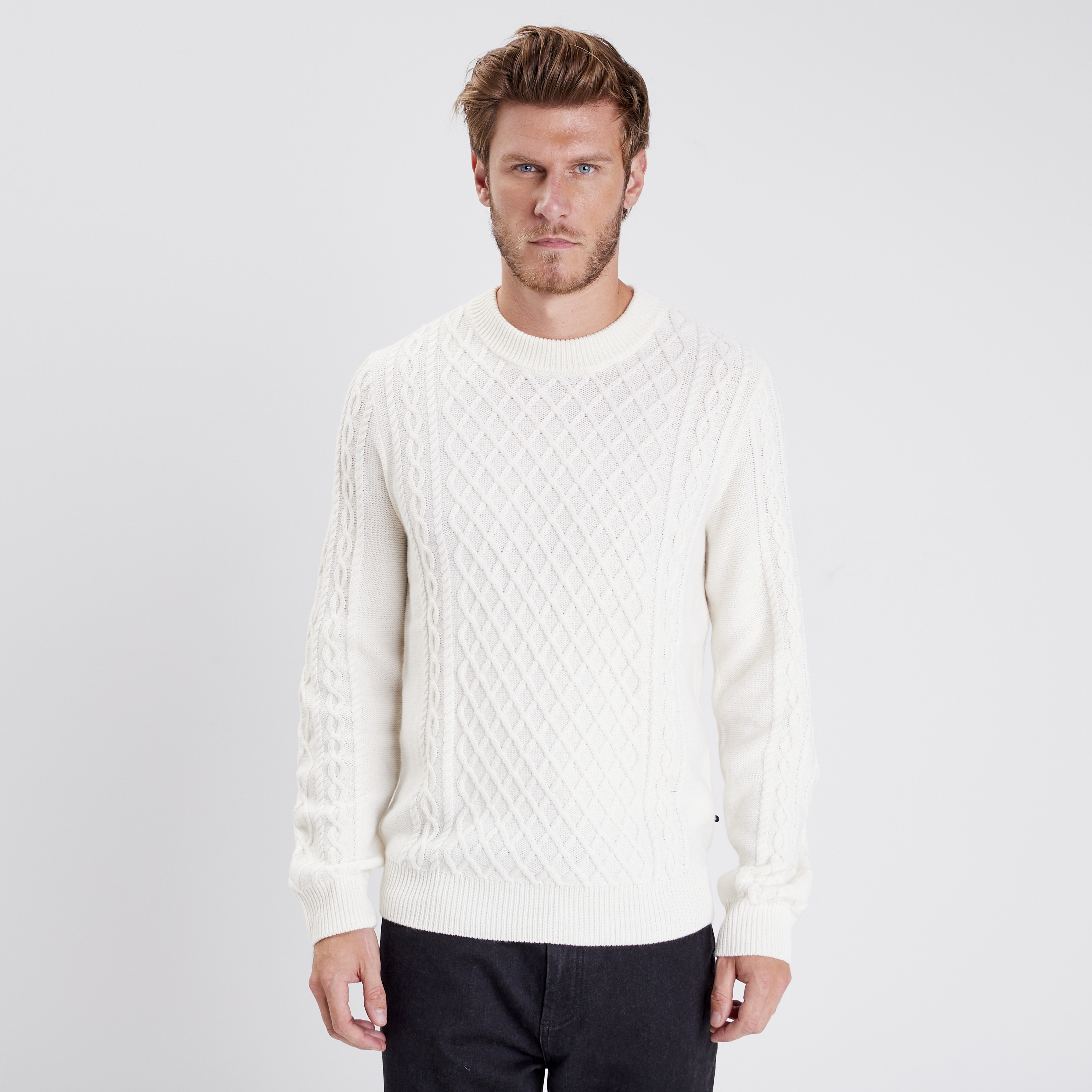 pull eco responsable ecru homme Pull éco-responsable ecru homme