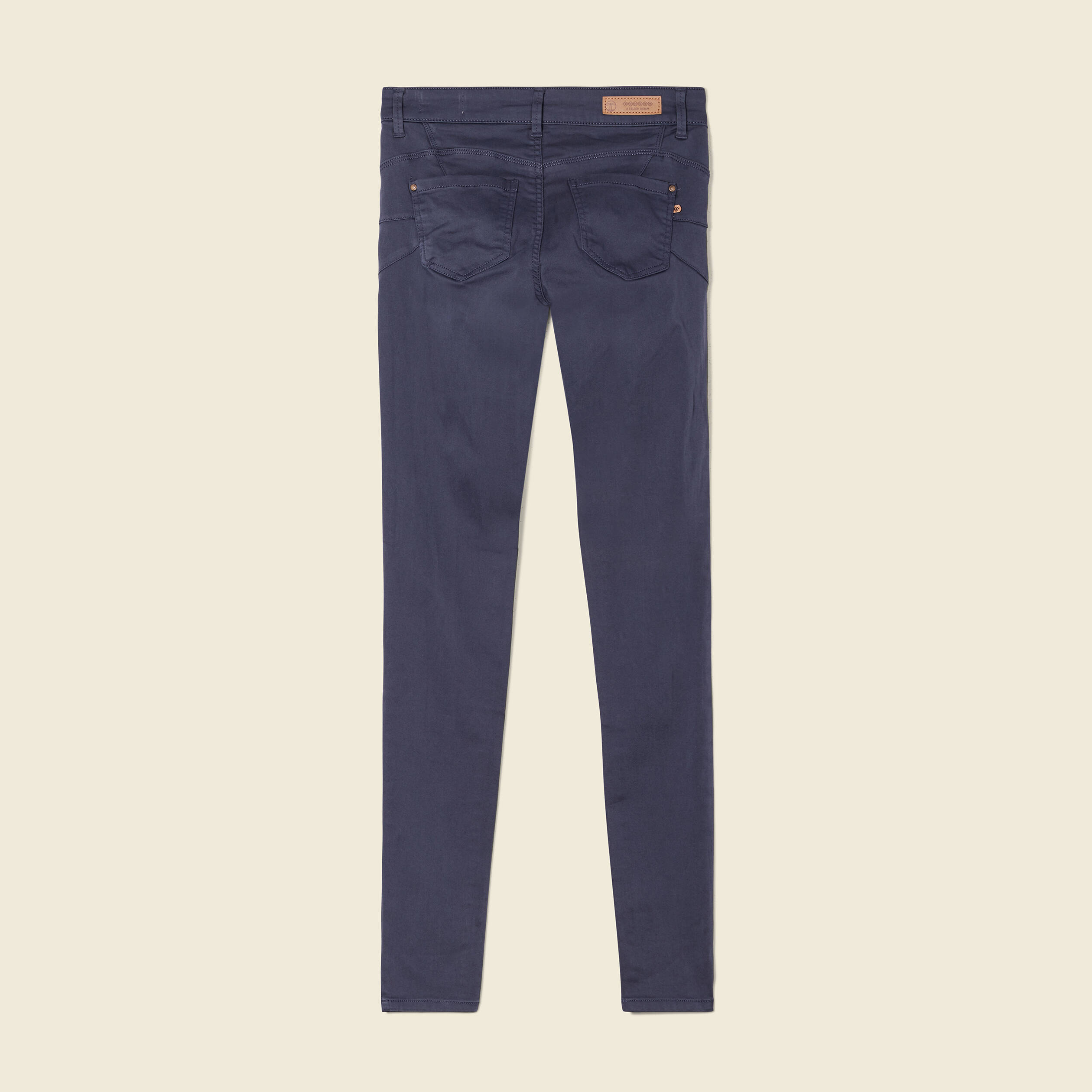 Pantalon Audrey - skinny push up bleu marine femme