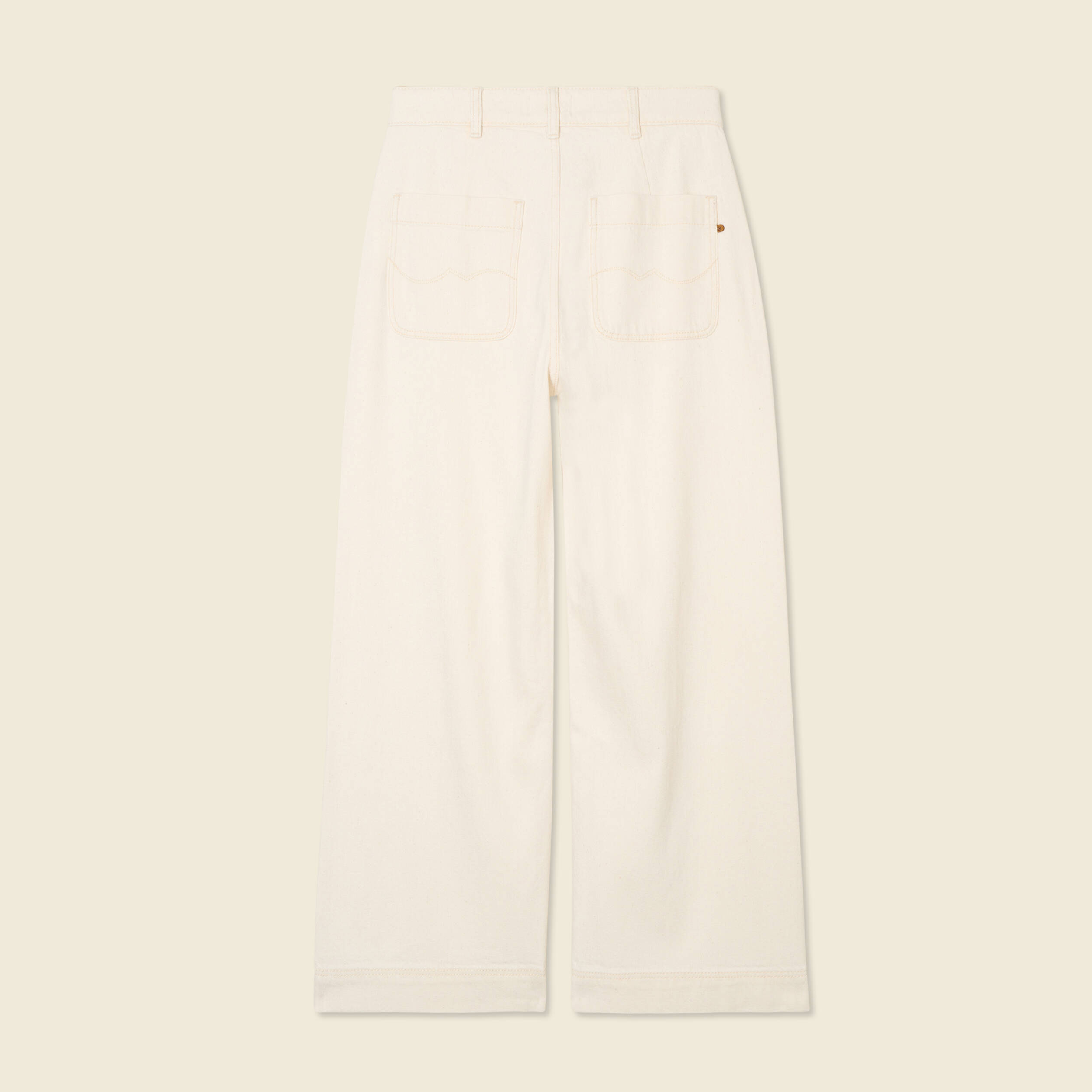 pantalon large denim blanc femme Pantalon large denim blanc femme