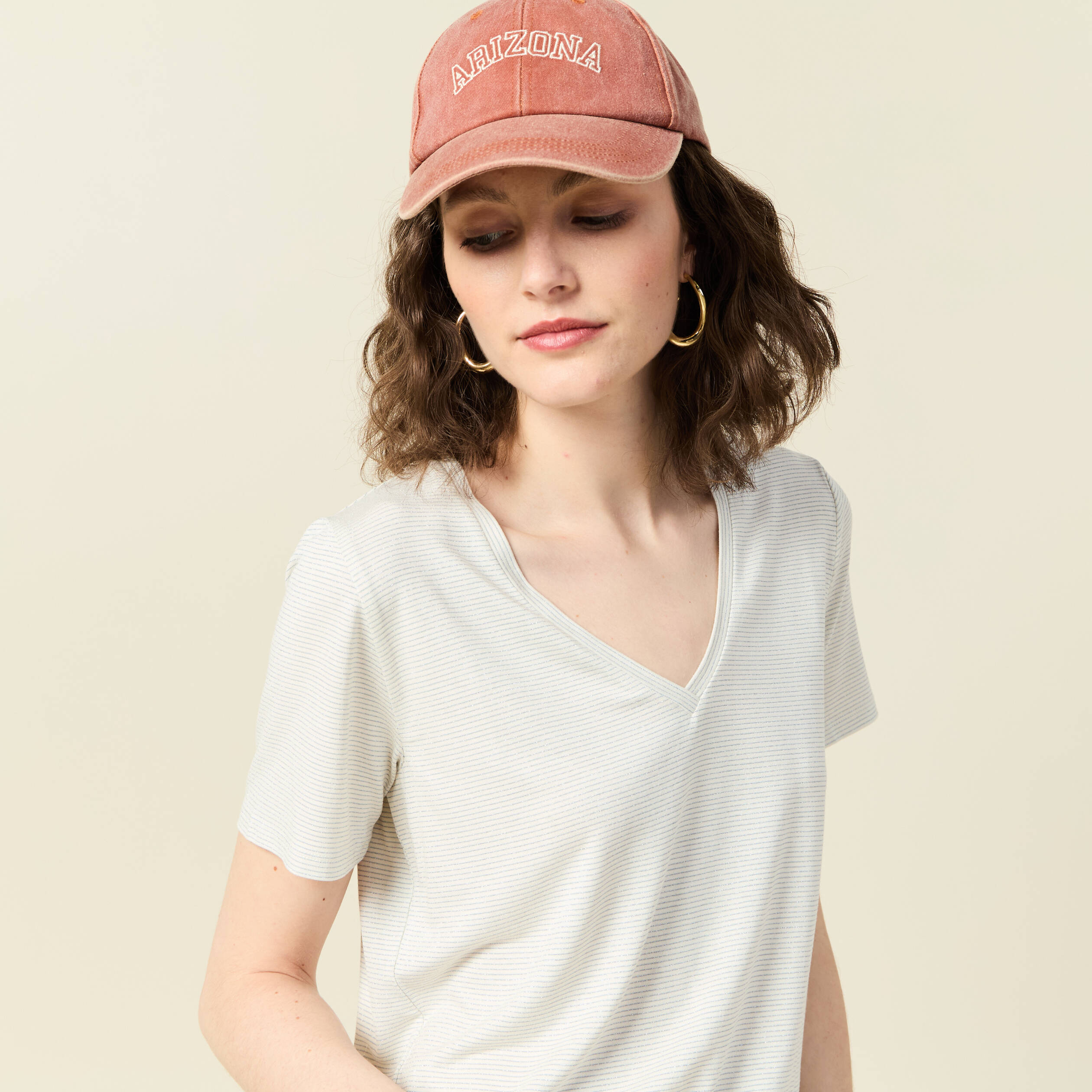 t shirt manches courtes bleu clair femme T-shirt manches courtes bleu clair femme