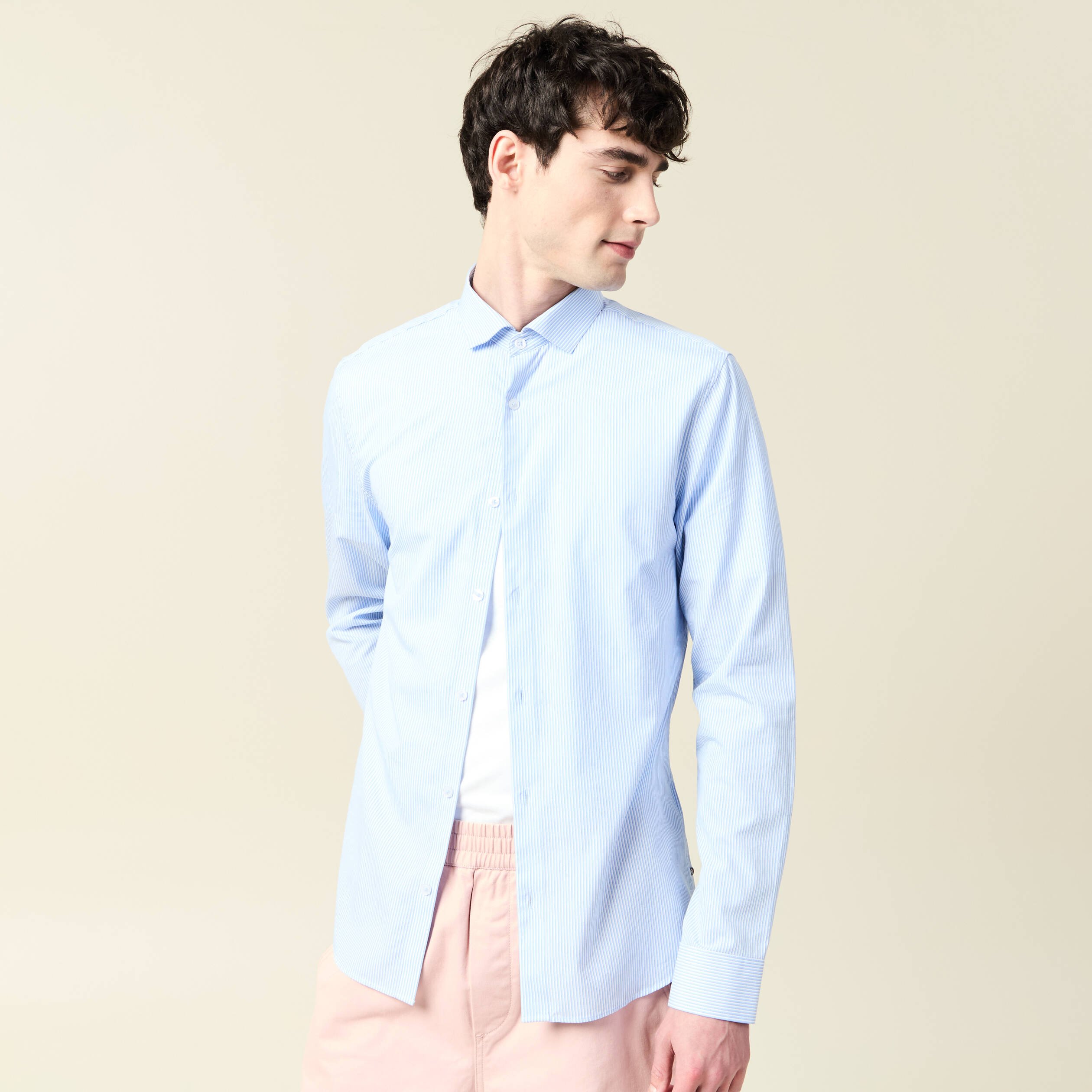 chemise manches longues bleu ciel homme Chemise manches longues bleu ciel homme