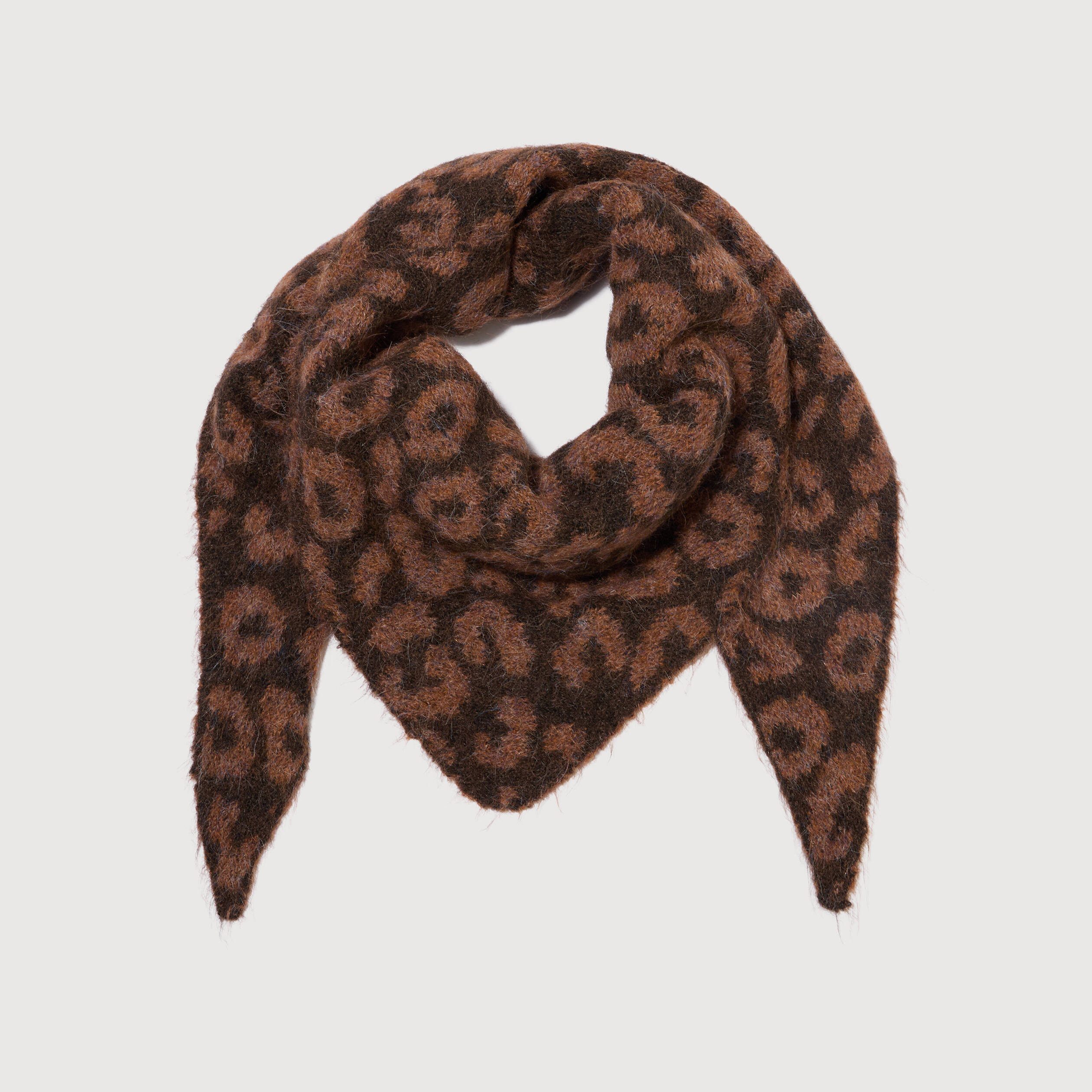 &Eacute;charpe marron clair femme