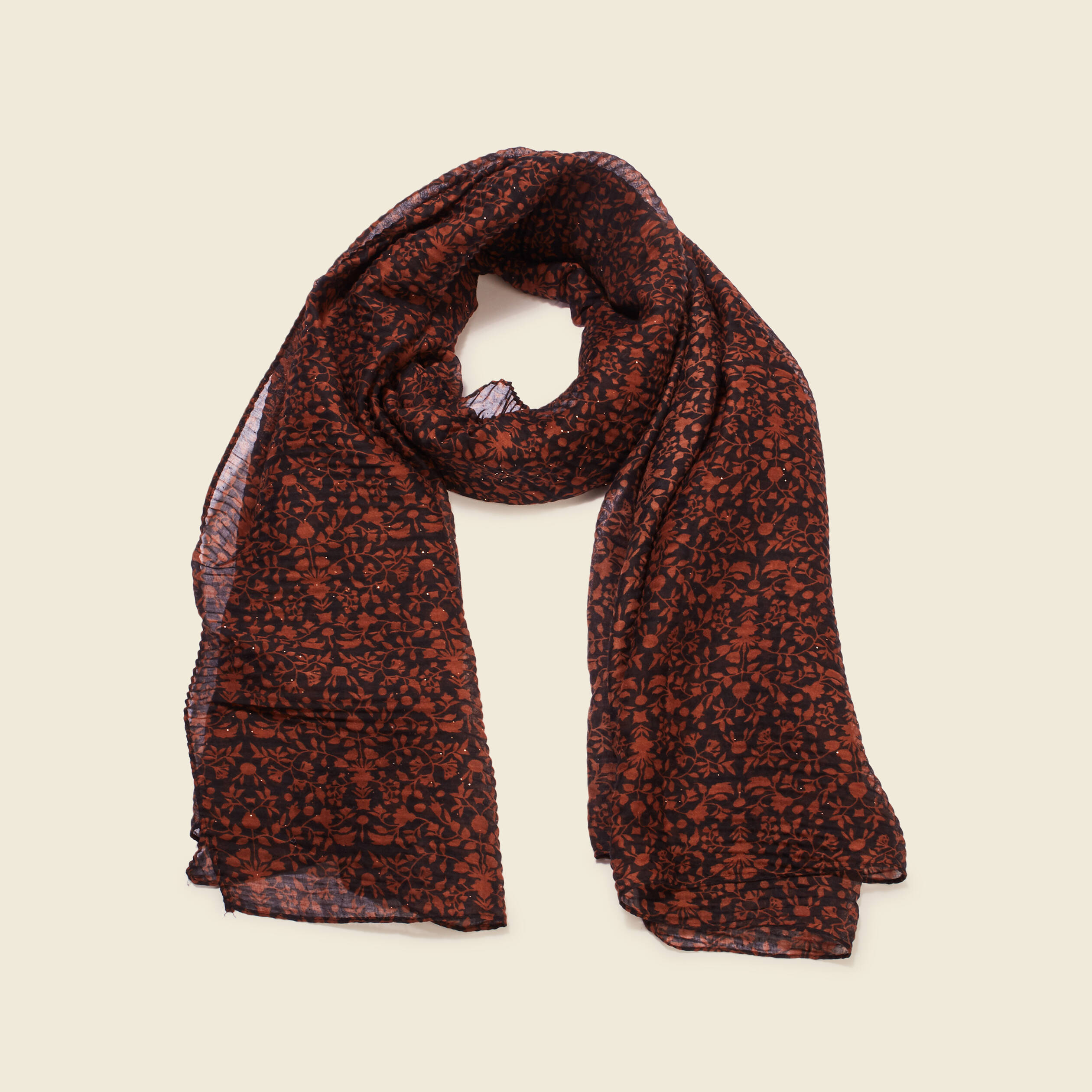 Foulard noir femme