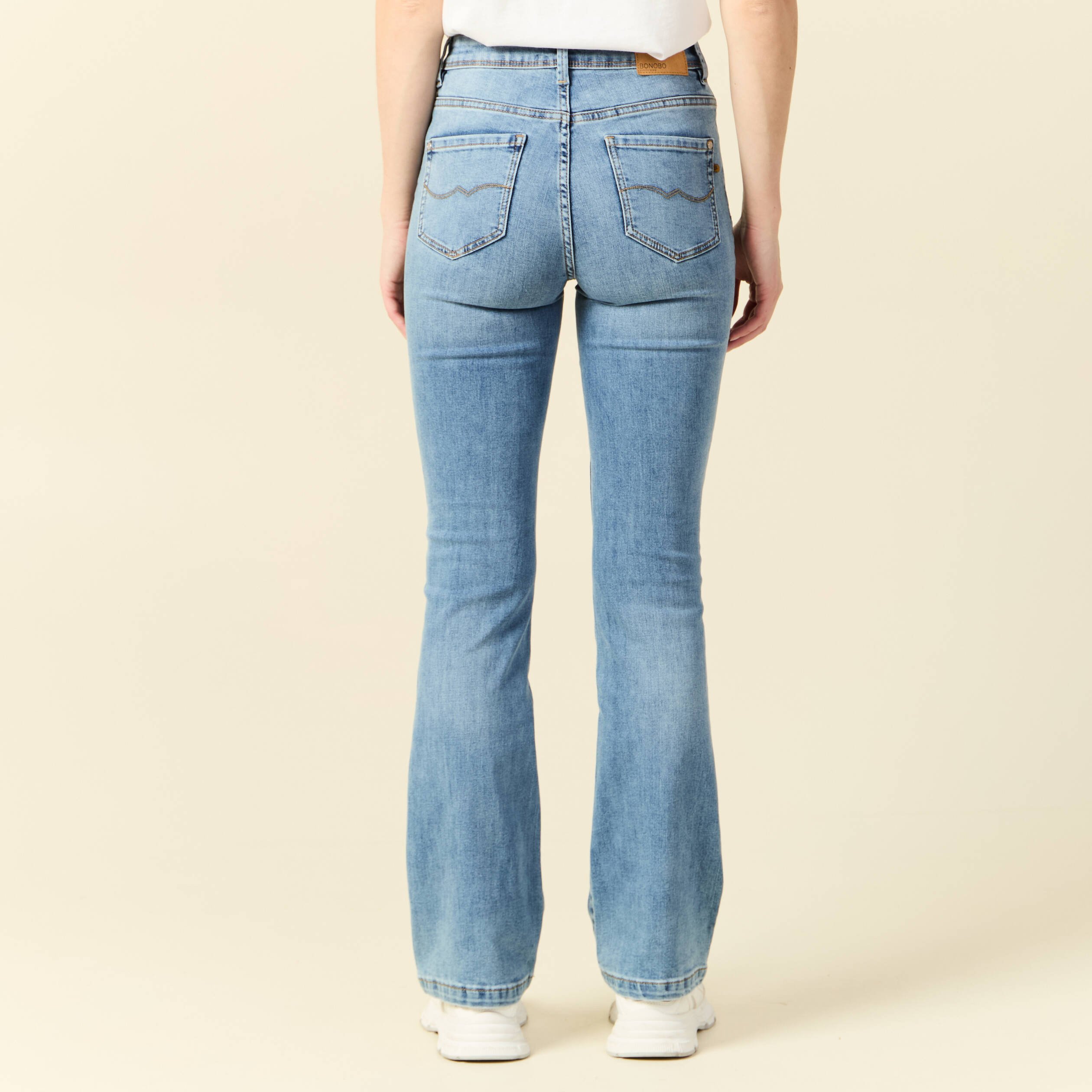 jeans yoko bootcut denim used femme Jeans Yoko - bootcut denim used femme