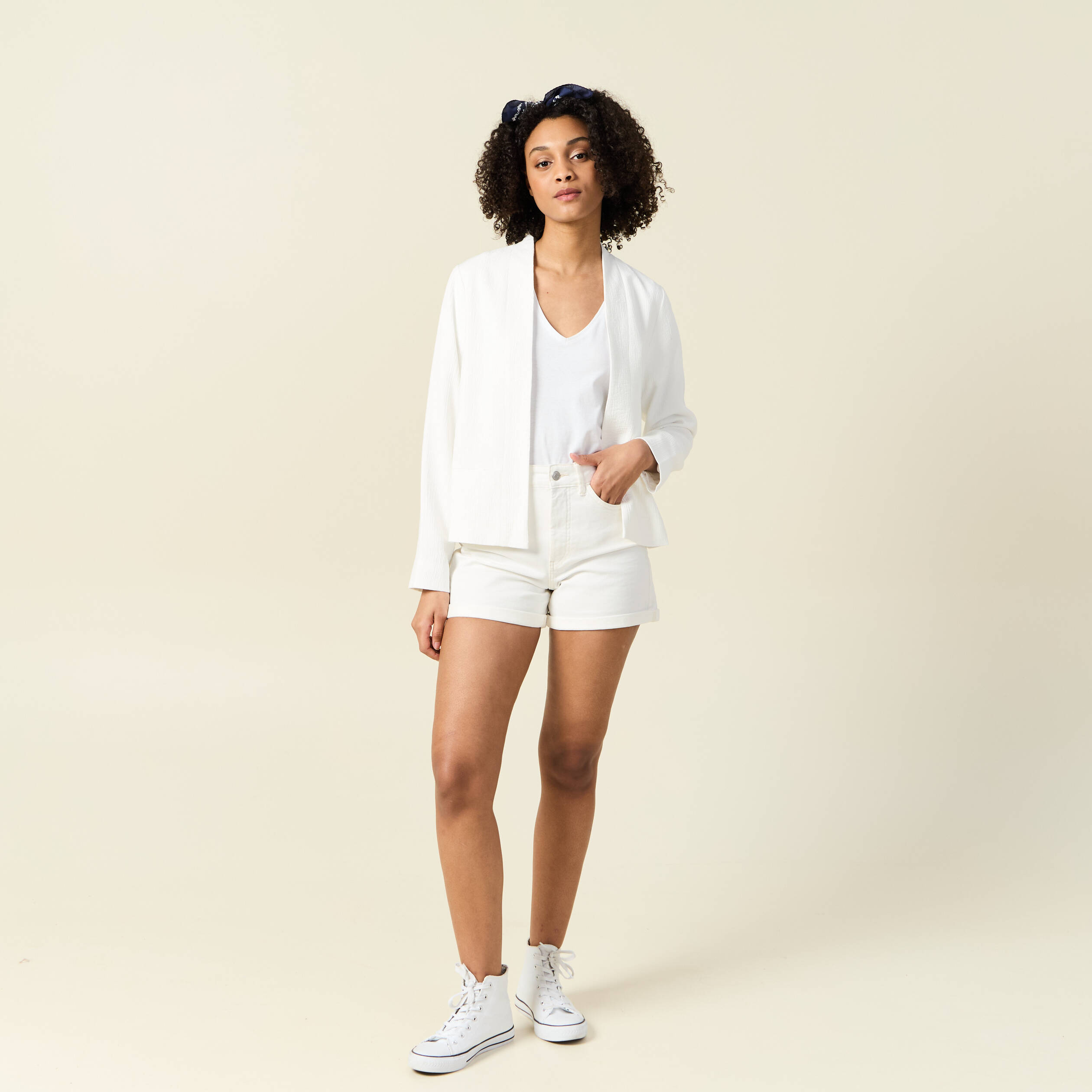 veste esprit blazer fluide ecru femme Veste esprit blazer fluide ecru femme