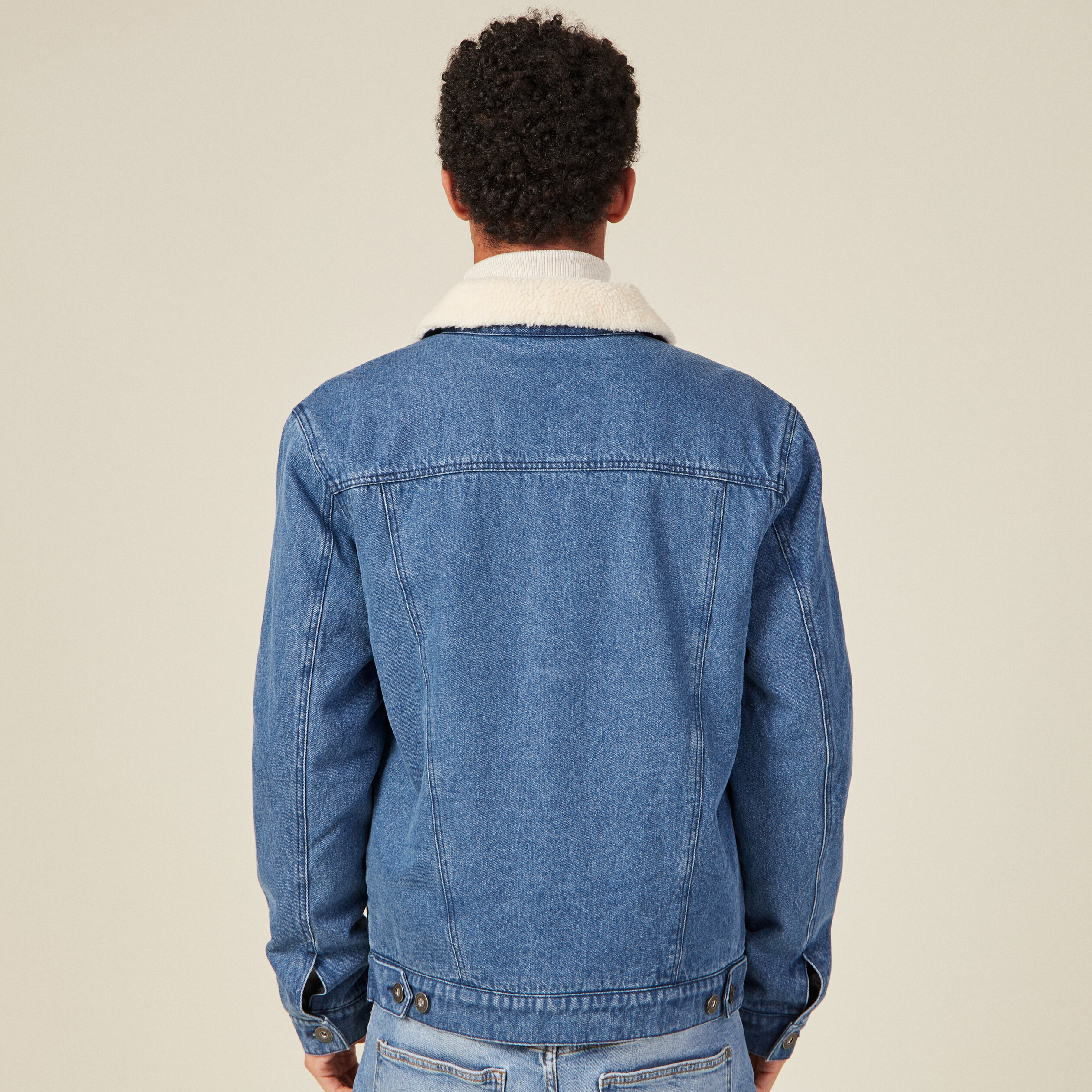 veste droite en jean denim stone homme Veste droite en jean denim stone homme