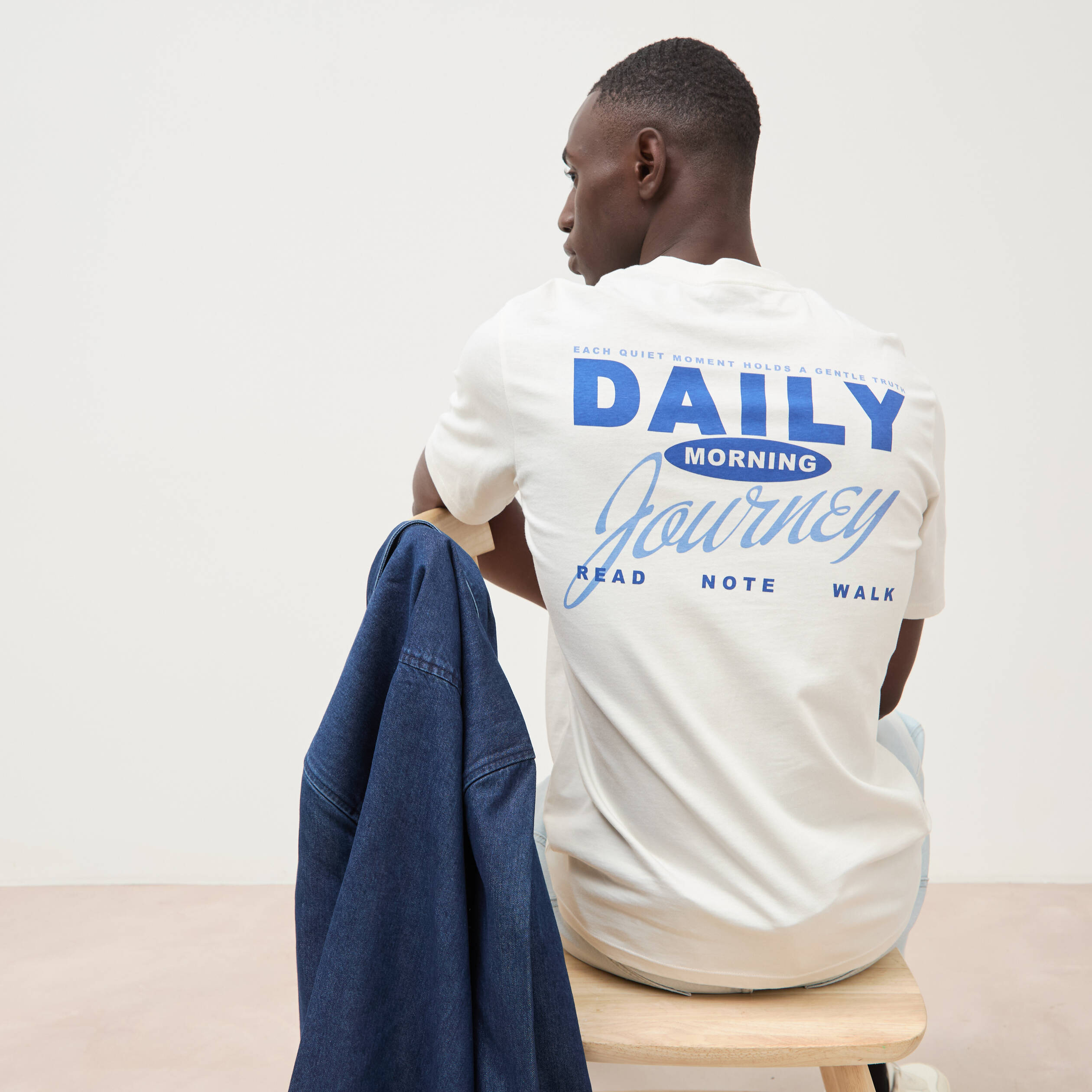 T-shirt en coton gris clair homme