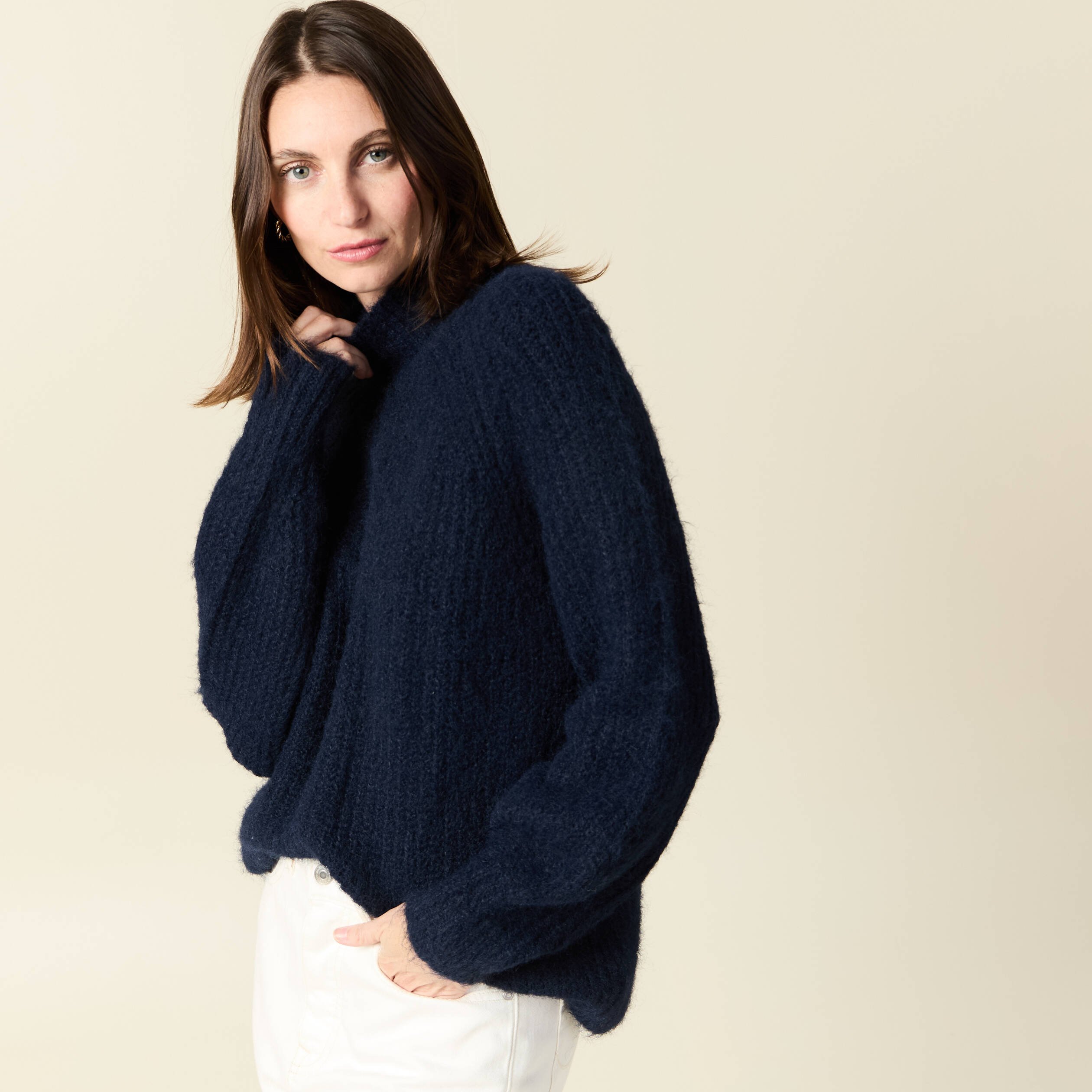 pull manches longues bleu marine femme Pull manches longues bleu marine femme