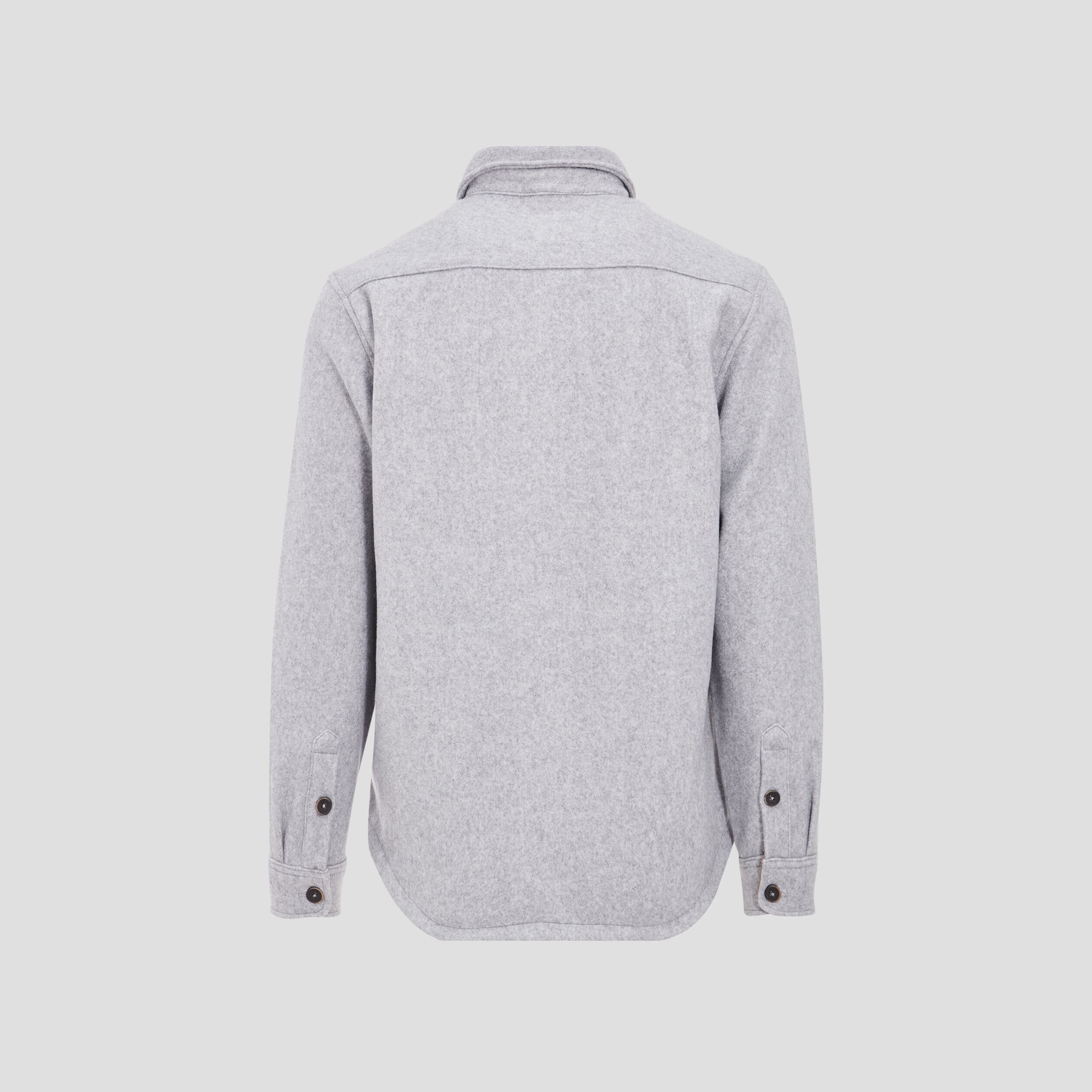 Surchemise manches longues doubl&eacute;e gris fonc&eacute; homme