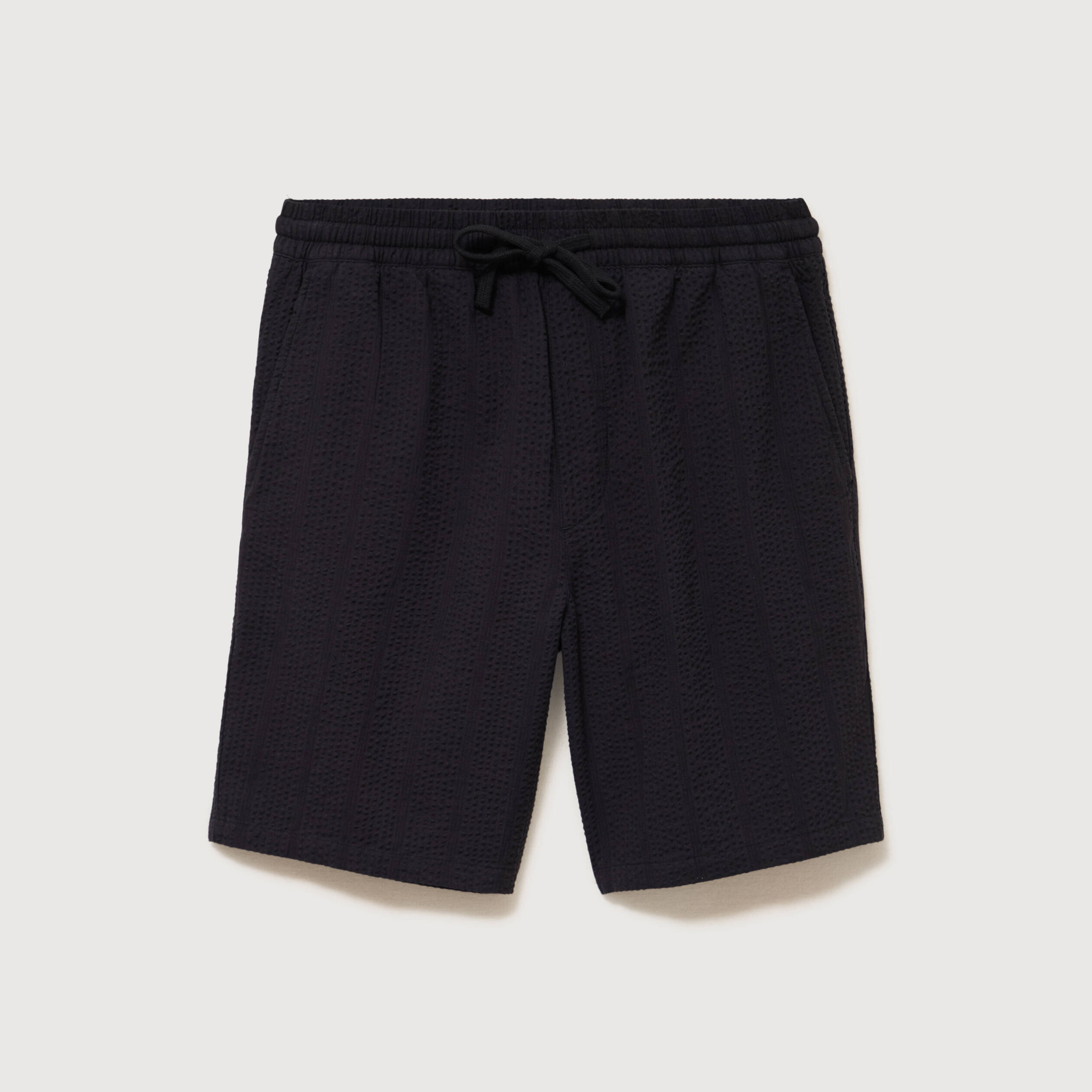 Short en coton noir homme