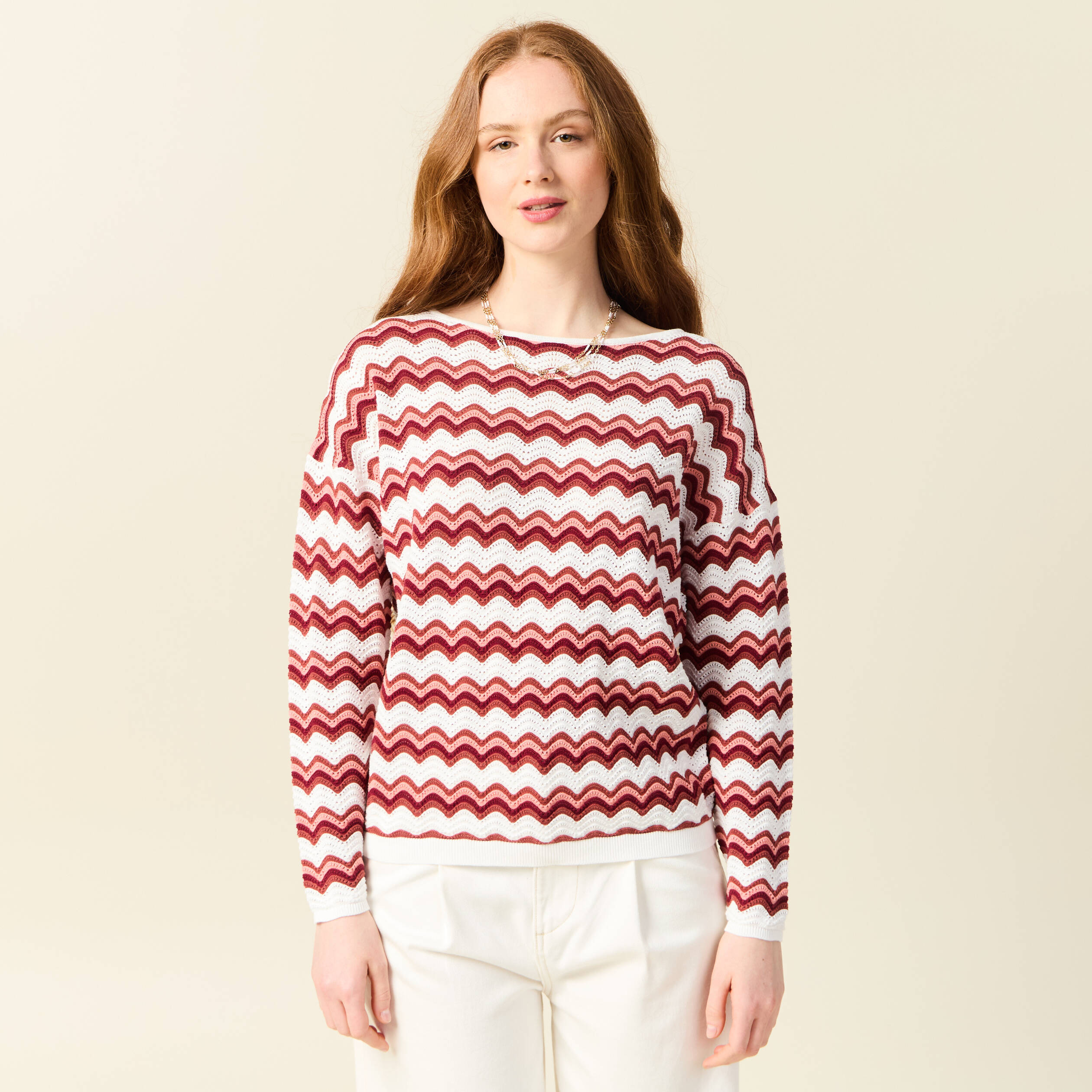 pull manches longues vieux rose femme Pull manches longues vieux rose femme