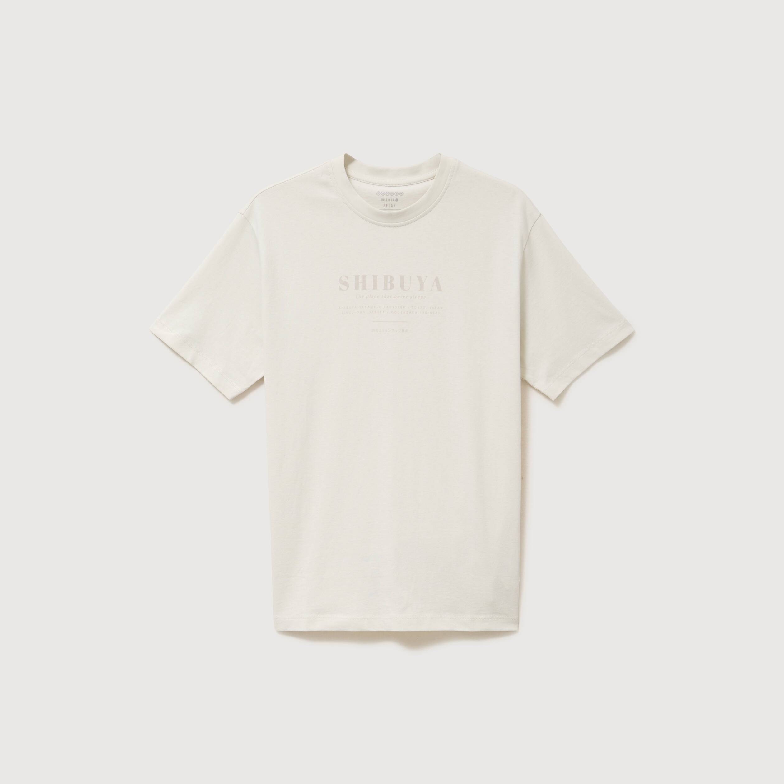 T-shirt en coton manches courtes gris clair homme