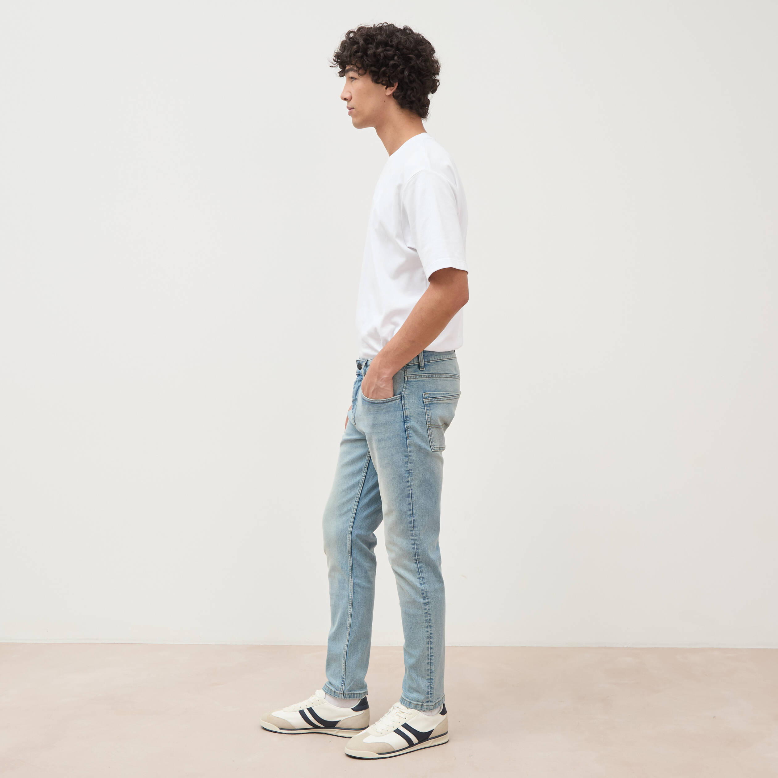 Jeans slim longueur 30 denim used homme