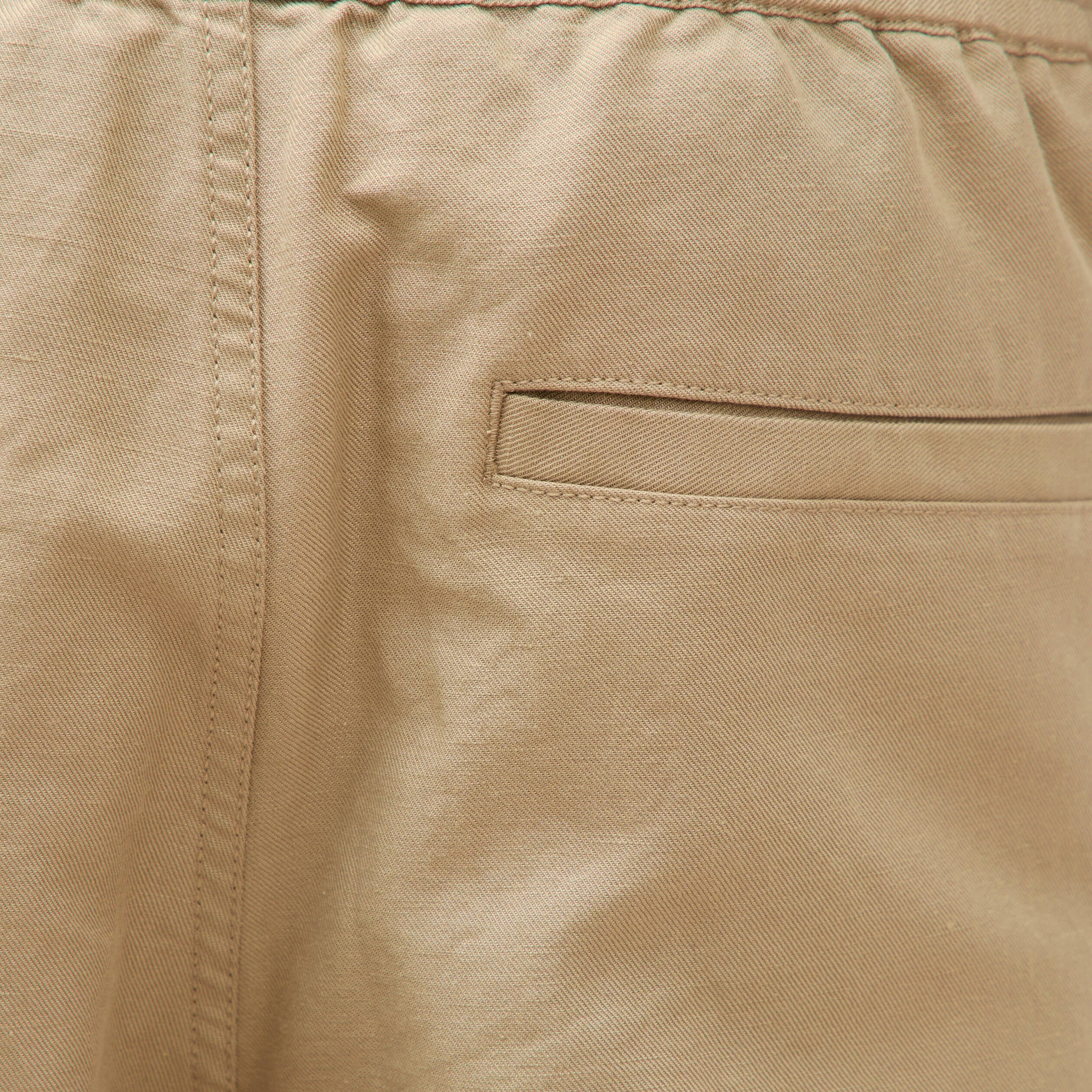 Pantalon coupe straight vert olive homme