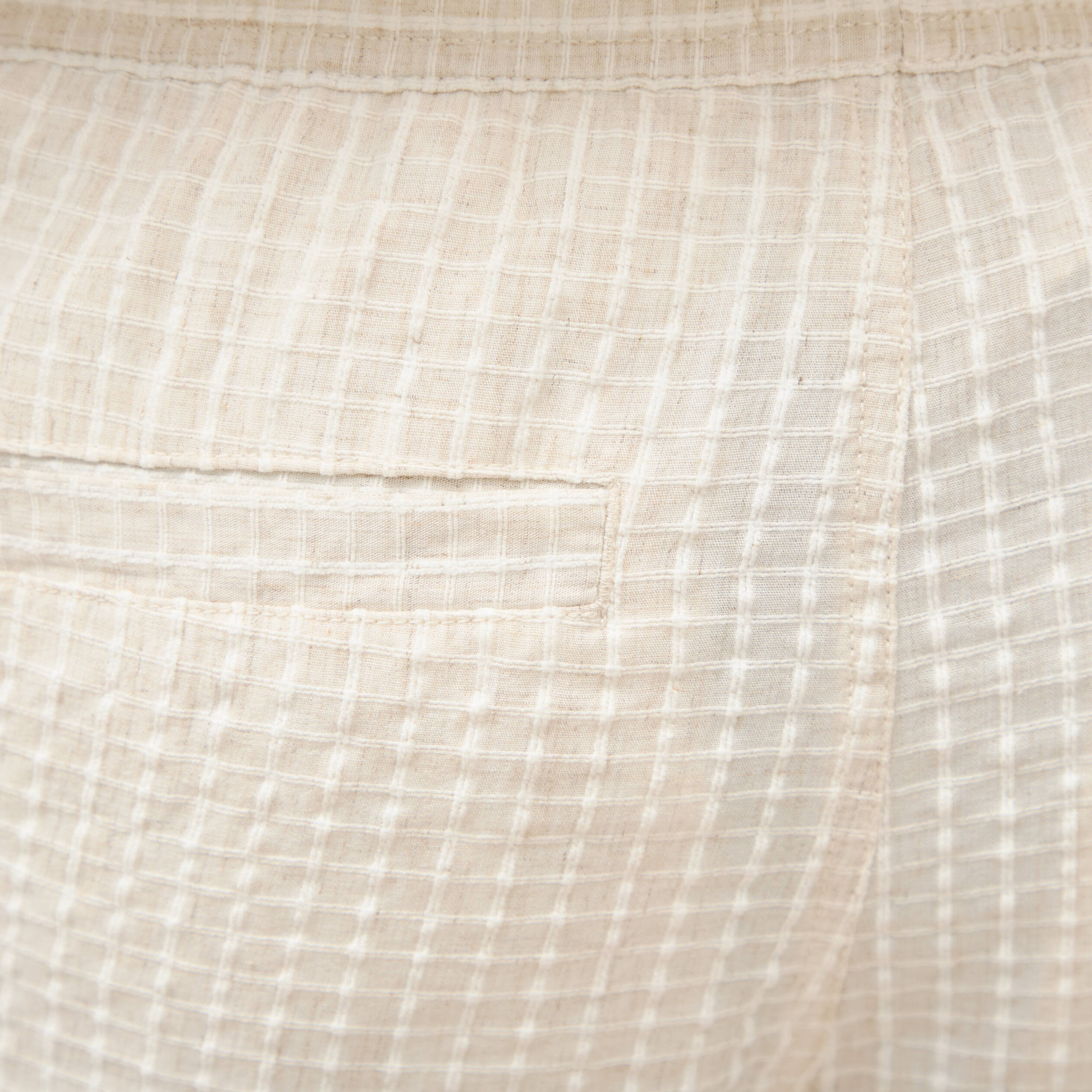 Bermuda coupe droite beige homme