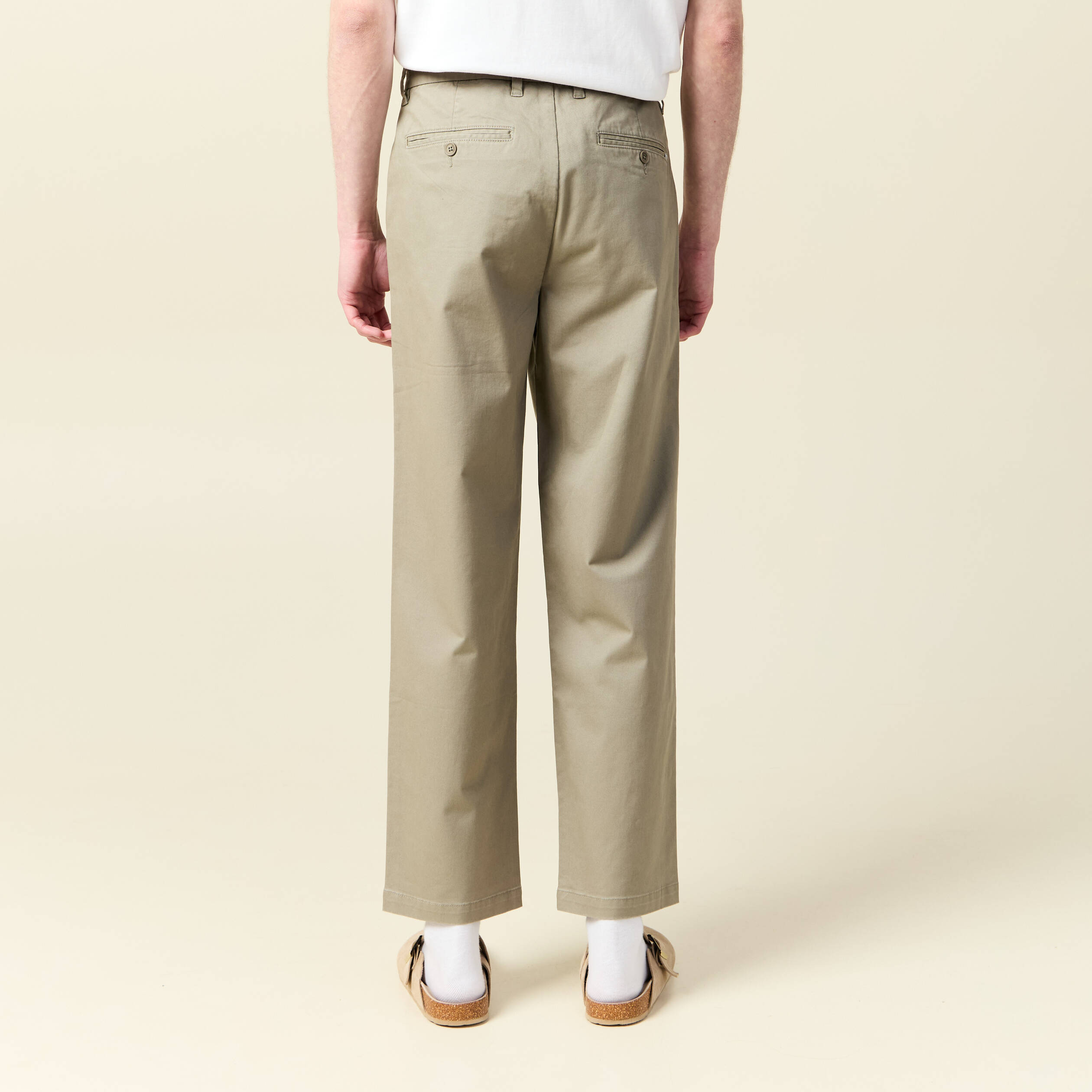 chino coupe straight vert kaki homme Chino coupe straight vert kaki homme