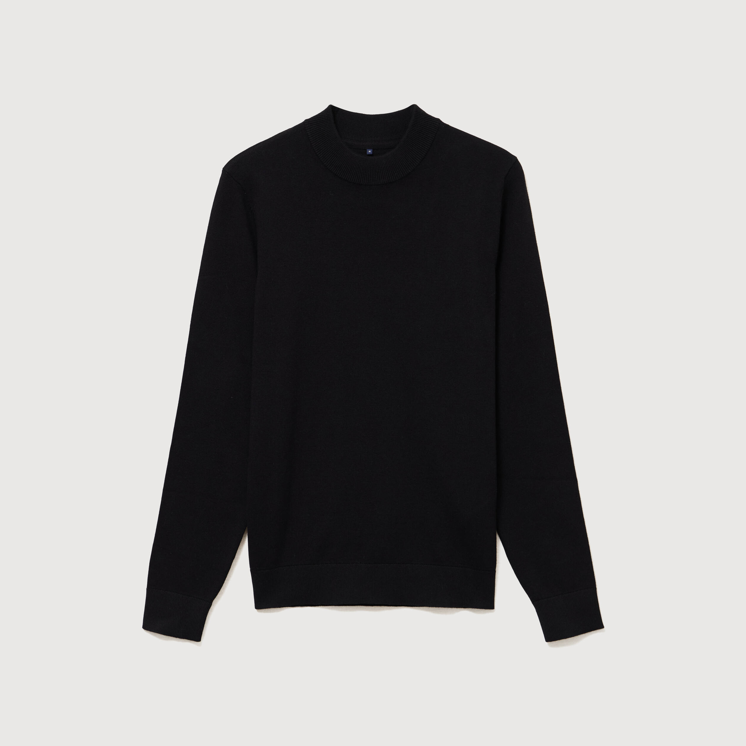 Pull manches longues noir homme