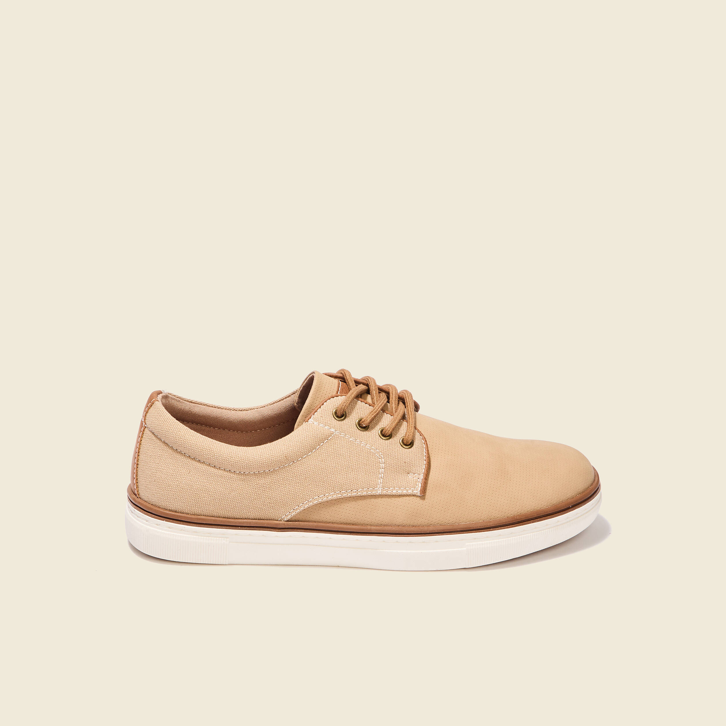 tennis plates a lacets sable homme Tennis plates à lacets sable homme