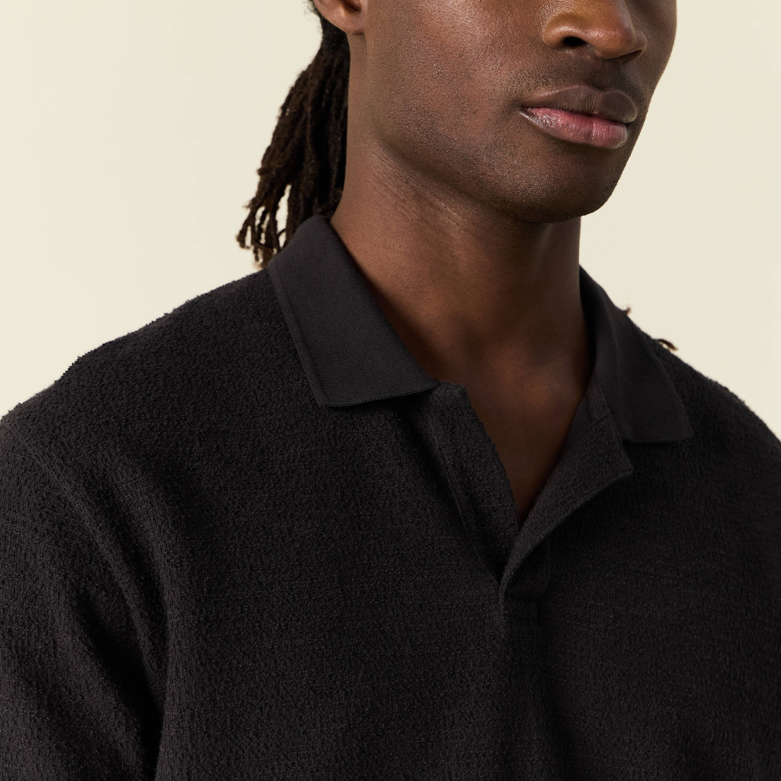 Polo manches courtes noir homme